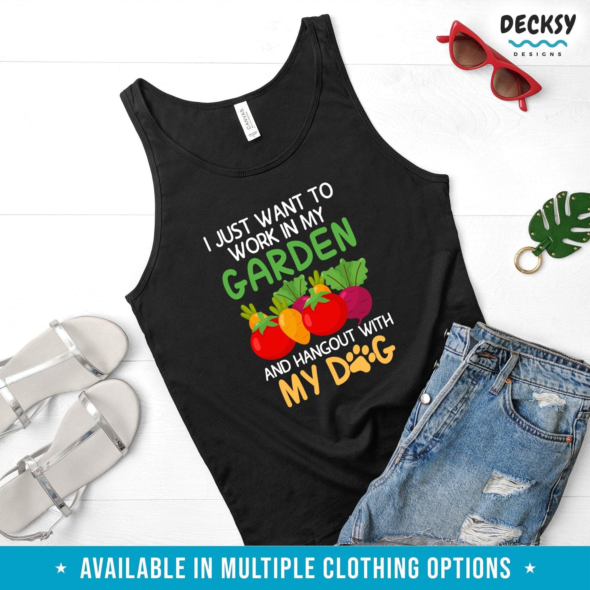 Gardening Shirt, Dog Owner Gift-Clothing:Gender-Neutral Adult Clothing:Tops & Tees:T-shirts:Graphic Tees-DecksyDesigns