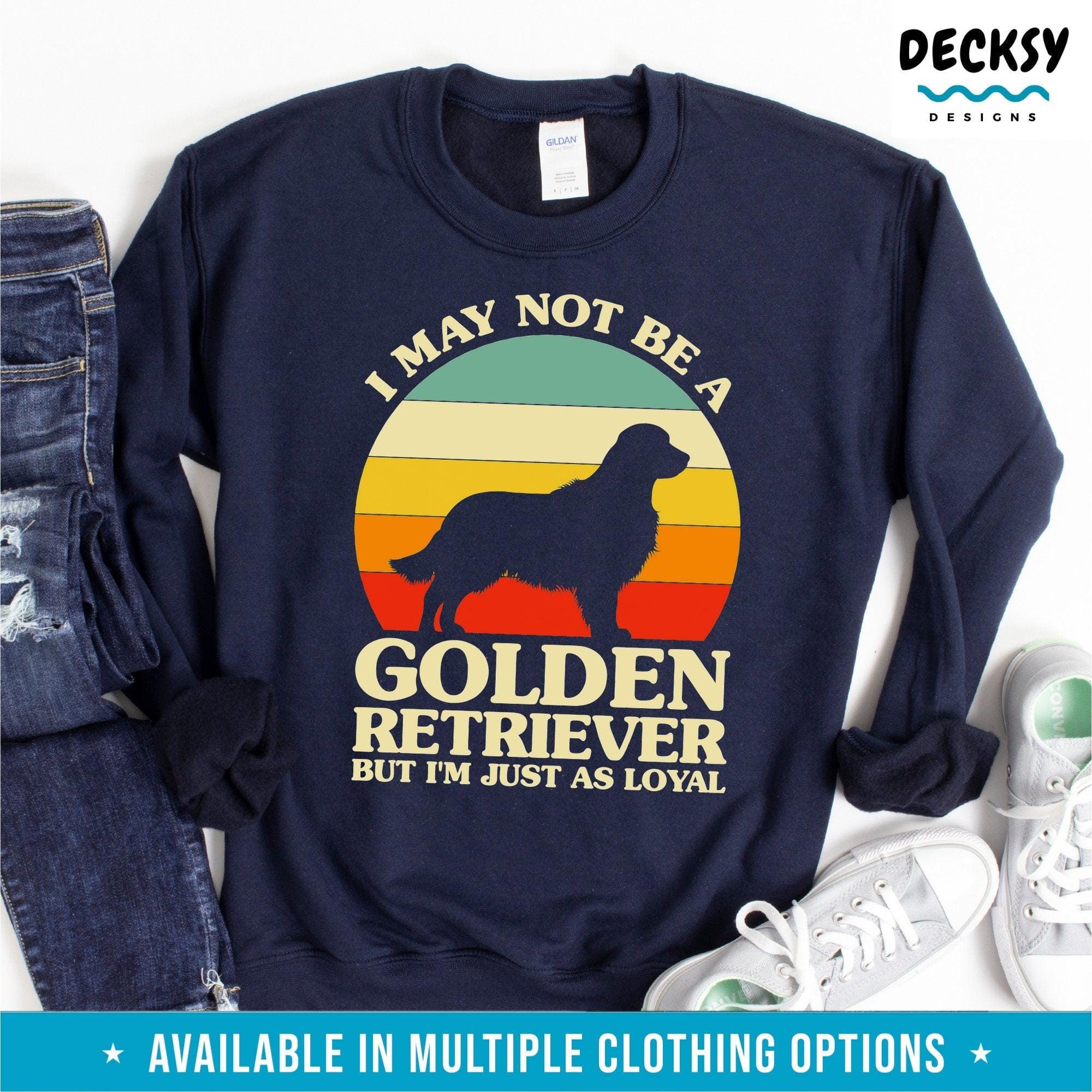 Golden Retriever Dog Shirt, Gift For Dog Mom and Dad-Clothing:Gender-Neutral Adult Clothing:Tops & Tees:T-shirts:Graphic Tees-DecksyDesigns