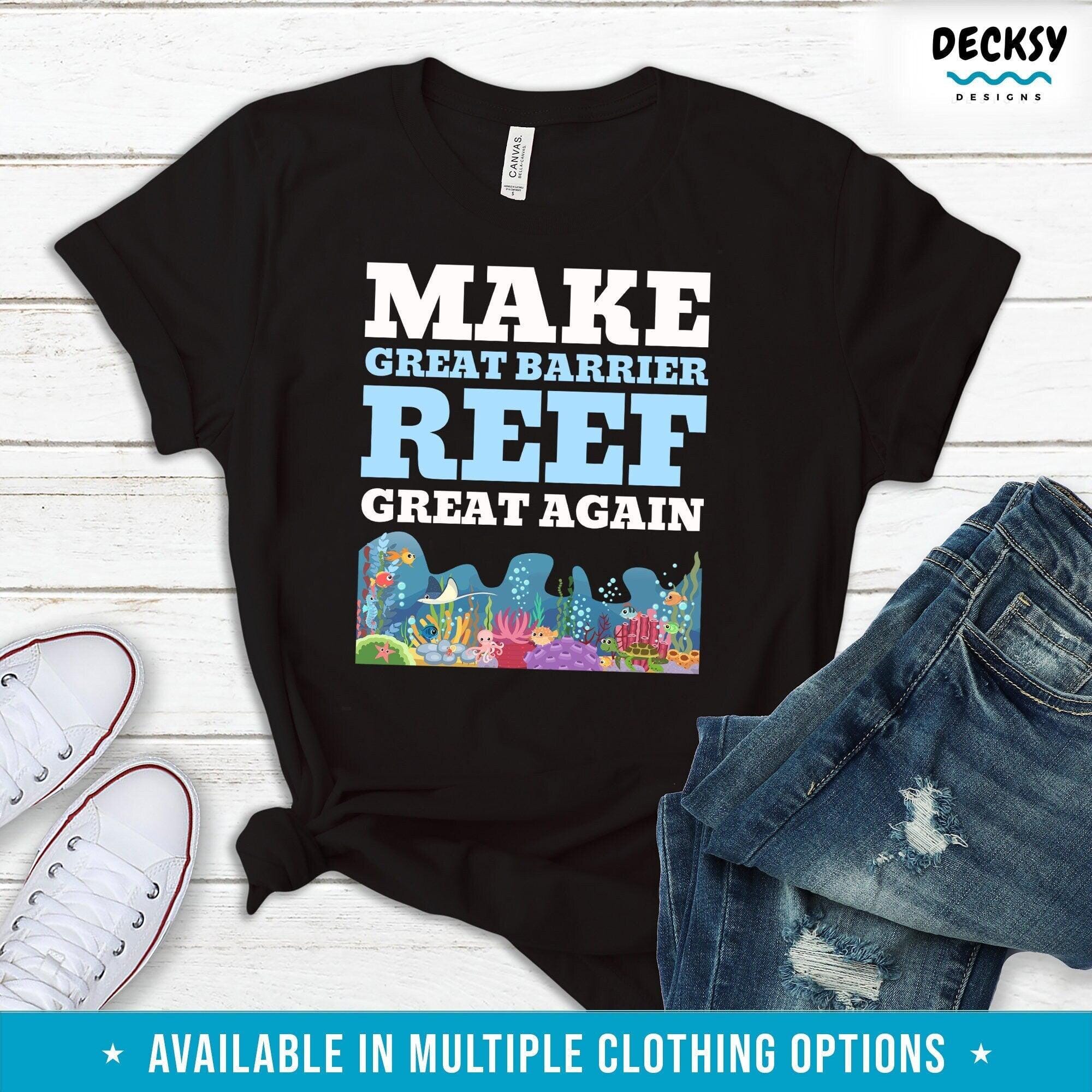 Great Barrier Reef Australia Shirt, Nature Lover Gift-Clothing:Gender-Neutral Adult Clothing:Tops & Tees:T-shirts:Graphic Tees-DecksyDesigns