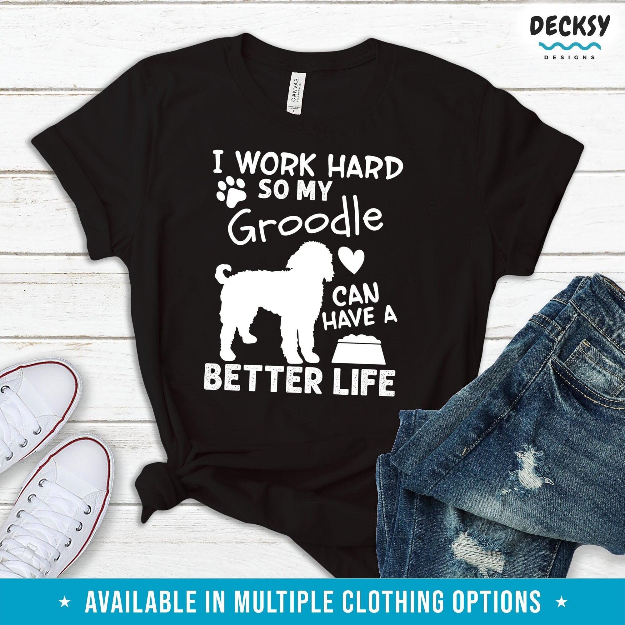 Groodle Shirt, Dog Lover Gift-Clothing:Gender-Neutral Adult Clothing:Tops & Tees:T-shirts:Graphic Tees-DecksyDesigns