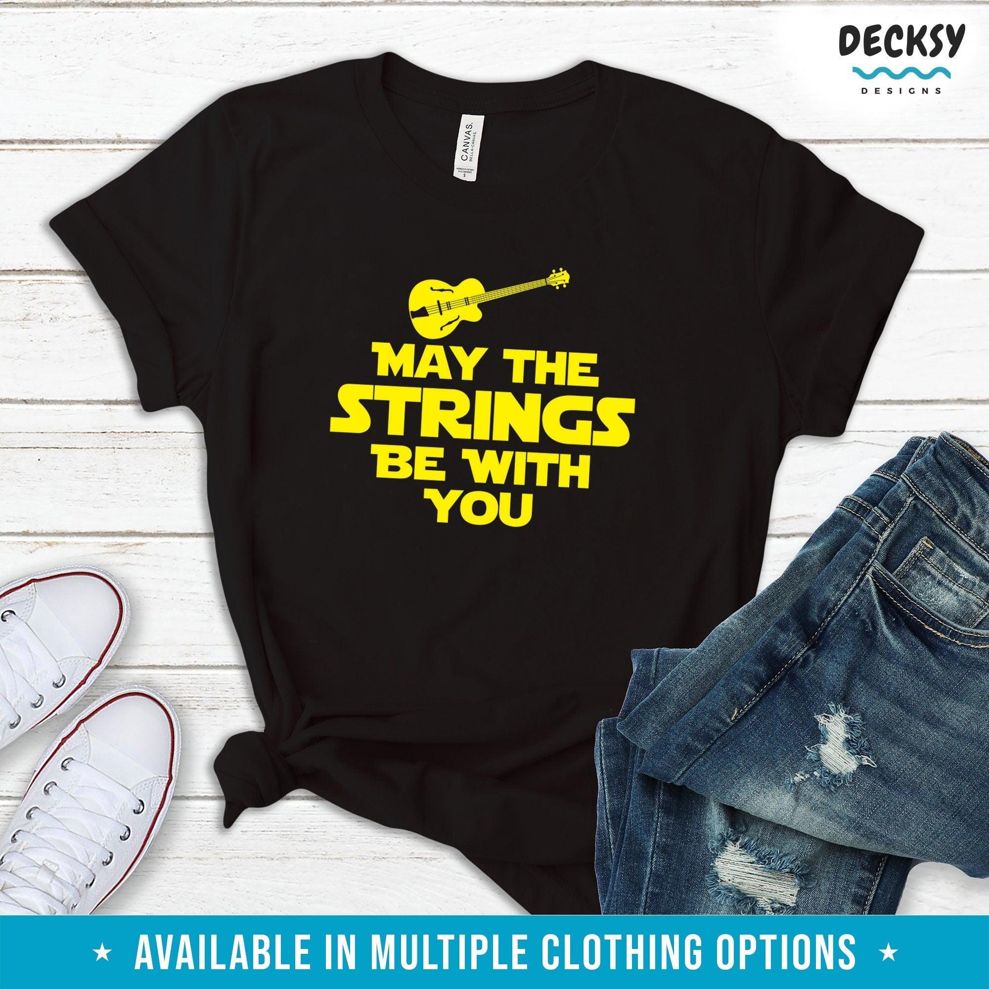 Guitar Shirt, Gift For Guitarist-Clothing:Gender-Neutral Adult Clothing:Tops & Tees:T-shirts:Graphic Tees-DecksyDesigns