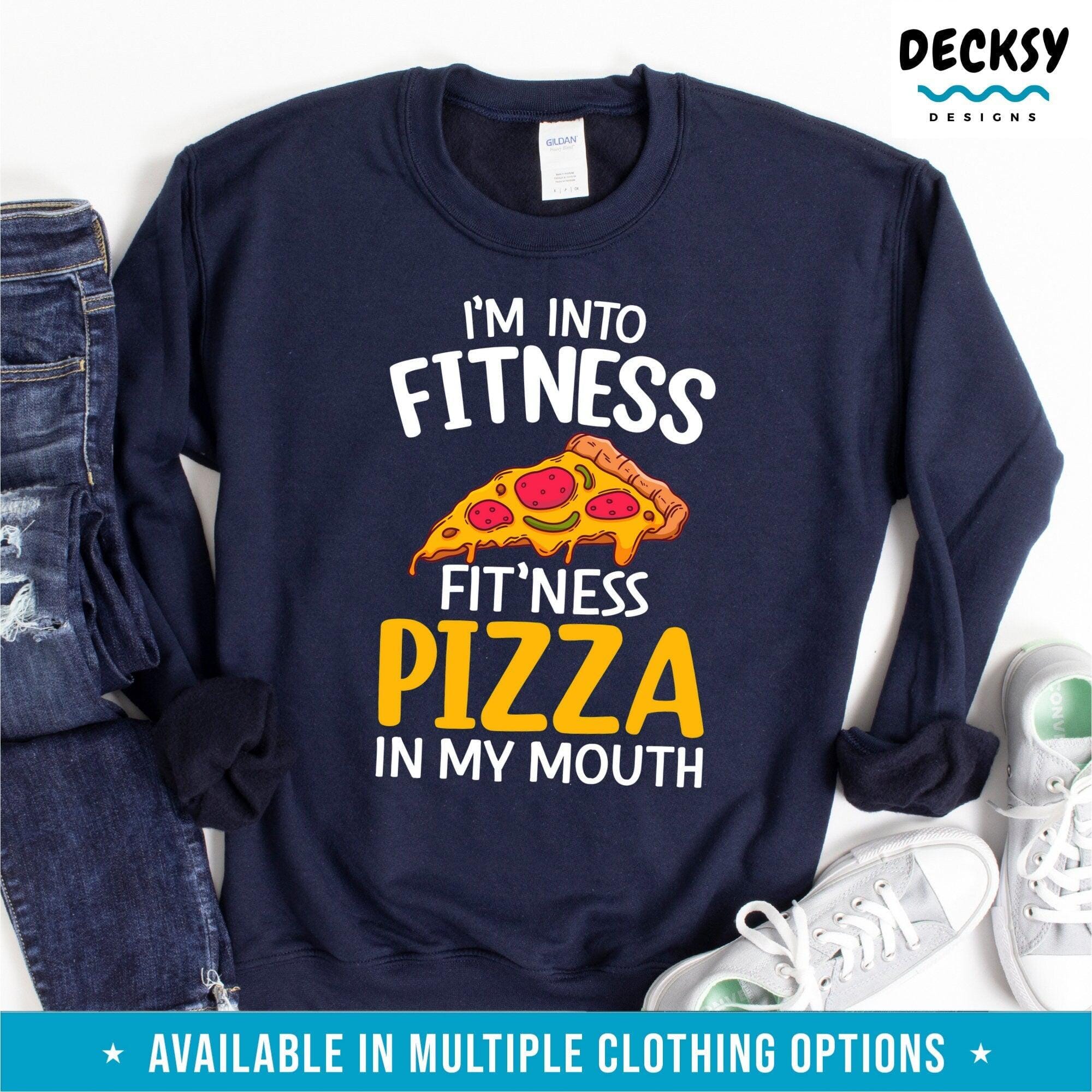 Gym Shirt, Pizza Lover Gift-Clothing:Gender-Neutral Adult Clothing:Tops & Tees:T-shirts:Graphic Tees-DecksyDesigns