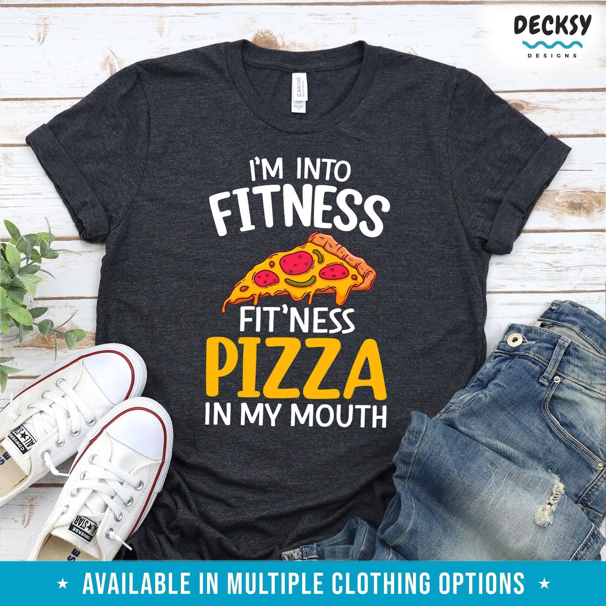 Gym Shirt, Pizza Lover Gift-Clothing:Gender-Neutral Adult Clothing:Tops & Tees:T-shirts:Graphic Tees-DecksyDesigns