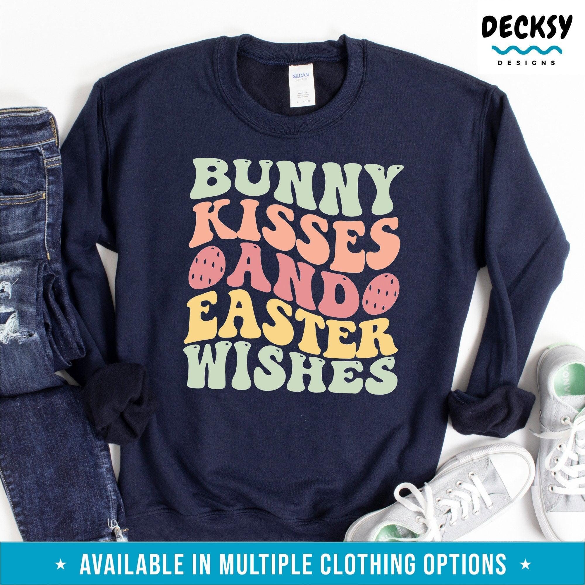 Happy Easter Shirt, Cute Easter Gift-Clothing:Gender-Neutral Adult Clothing:Tops & Tees:T-shirts:Graphic Tees-DecksyDesigns