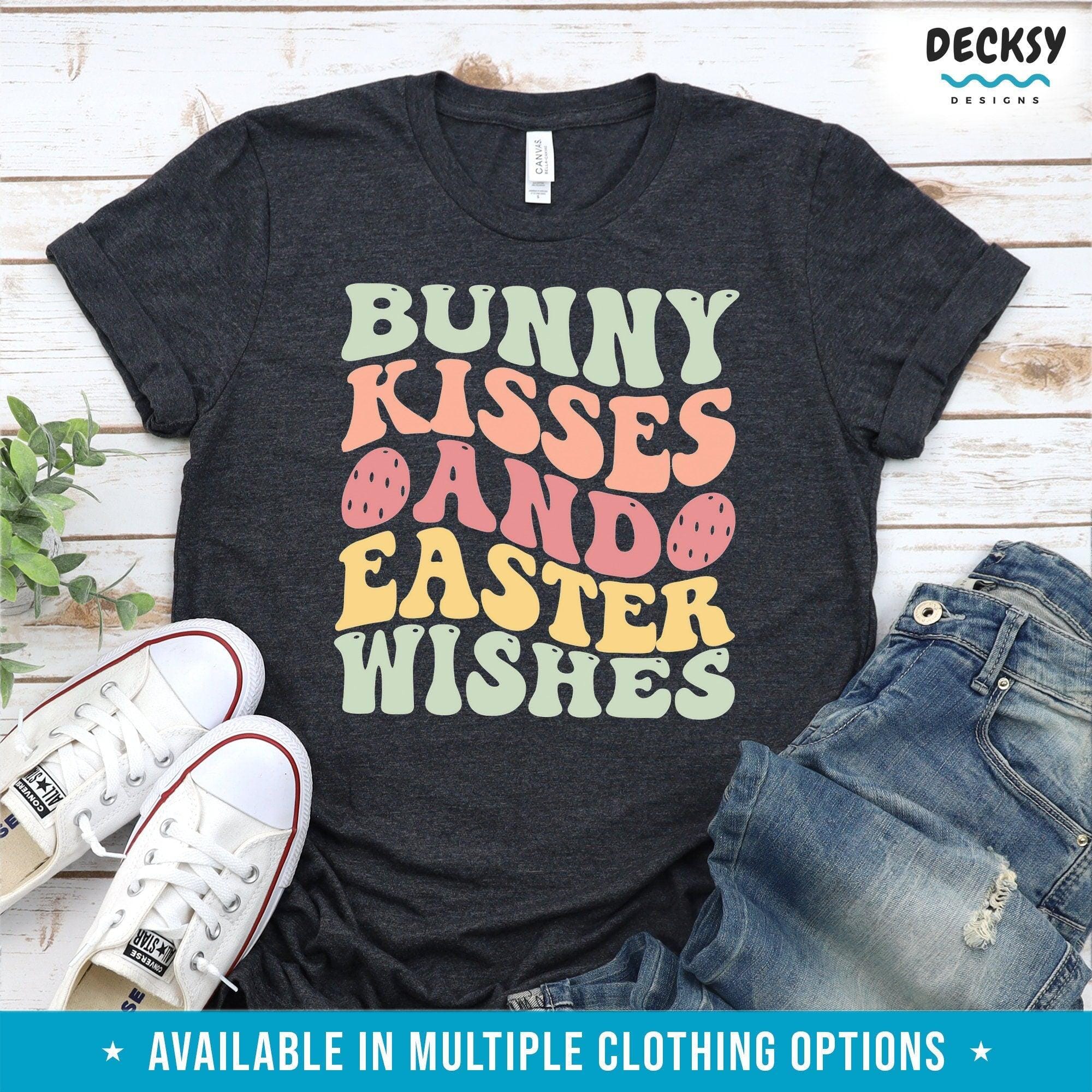 Happy Easter Shirt, Cute Easter Gift-Clothing:Gender-Neutral Adult Clothing:Tops & Tees:T-shirts:Graphic Tees-DecksyDesigns