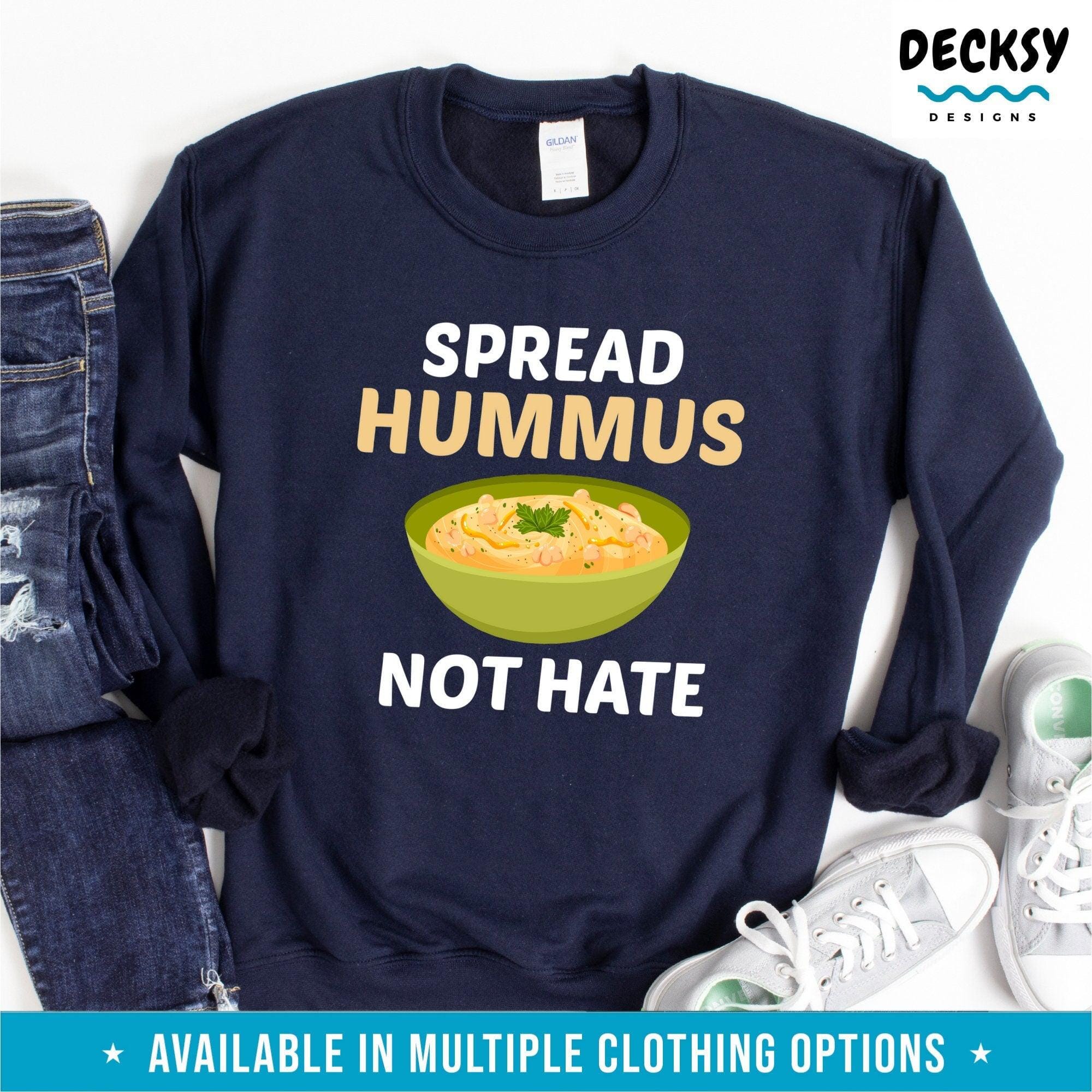 Hummus Shirt, Lebanese Food Lover Gift-Clothing:Gender-Neutral Adult Clothing:Tops & Tees:T-shirts:Graphic Tees-DecksyDesigns