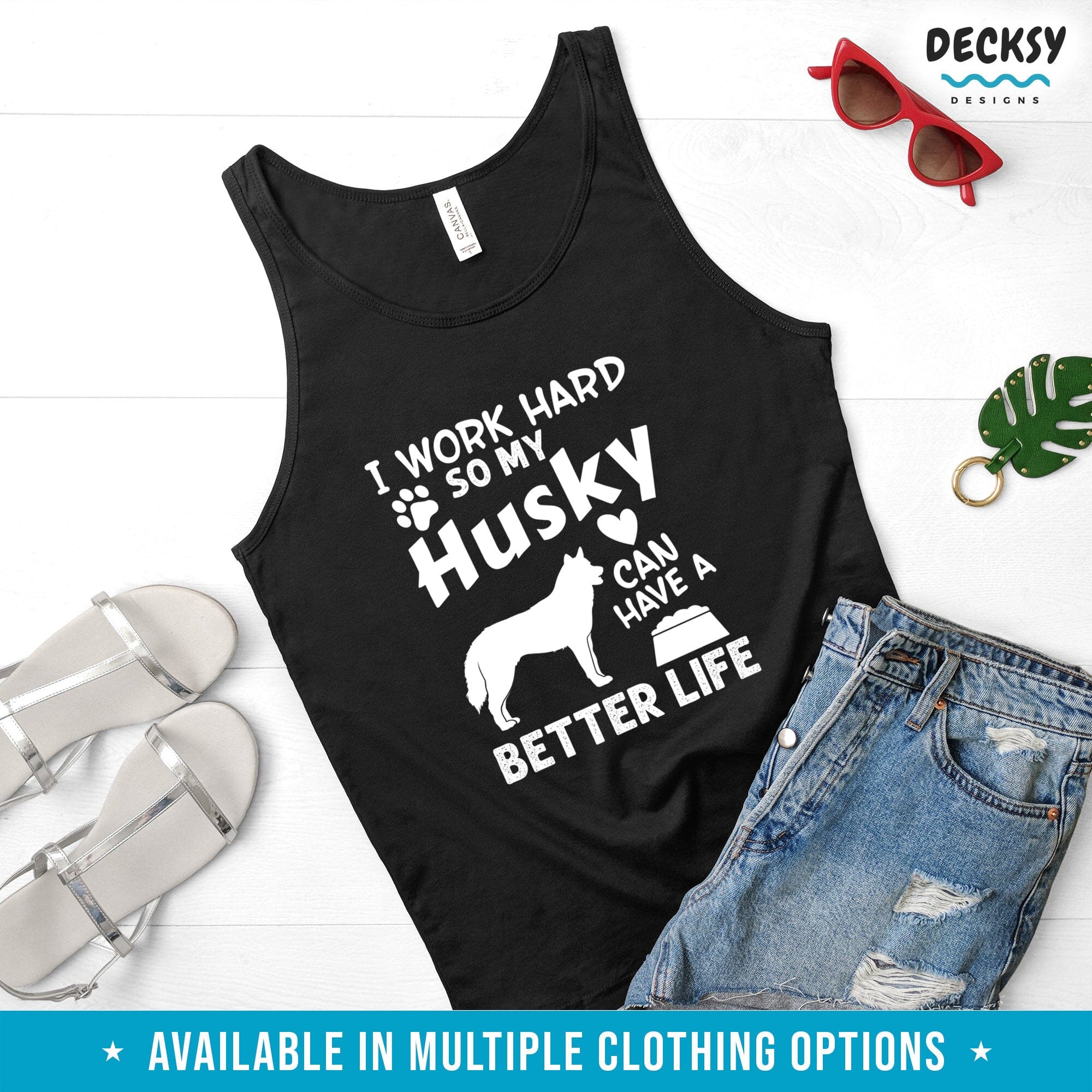 Husky Owner Shirt, Dog Owner Gift-Clothing:Gender-Neutral Adult Clothing:Tops & Tees:T-shirts:Graphic Tees-DecksyDesigns