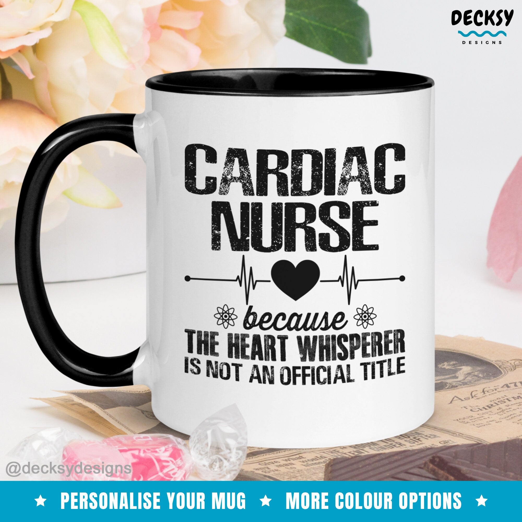 Cardiac Nurse Gift, Nurse Coffee Mug, Custom Nurse Mug, Personalized Student Nurse Gift, Cardiac Icu Nurse Mug, New Registered Nurse Gift Mugs by DecksyDesigns