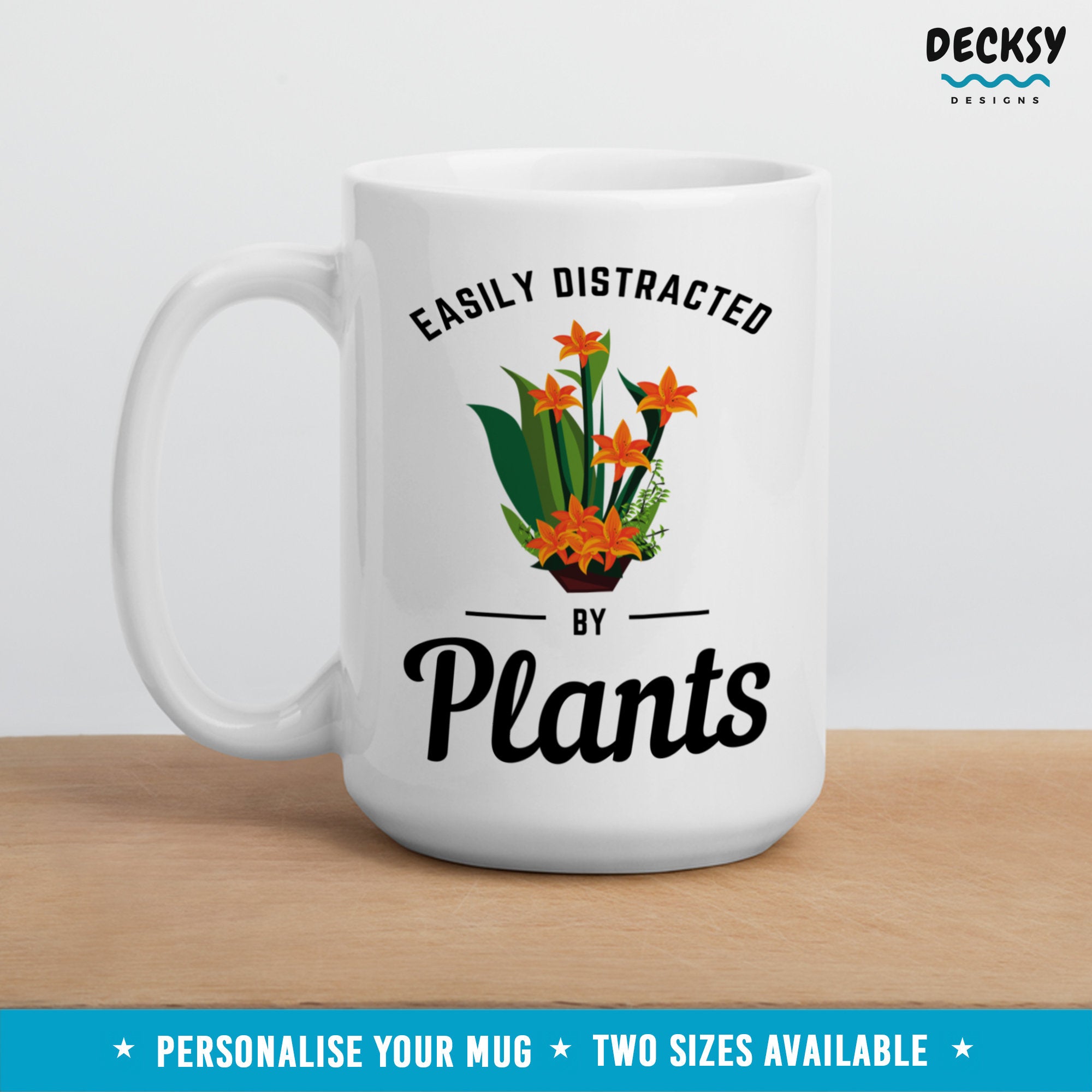 Gardening Mug, Custom Gift for Plant Mom, Plant Coffee Mug, Gift For Plant Lover, Personalised Gift for Plant Lady, Gift for Garden Lover Mugs by DecksyDesigns