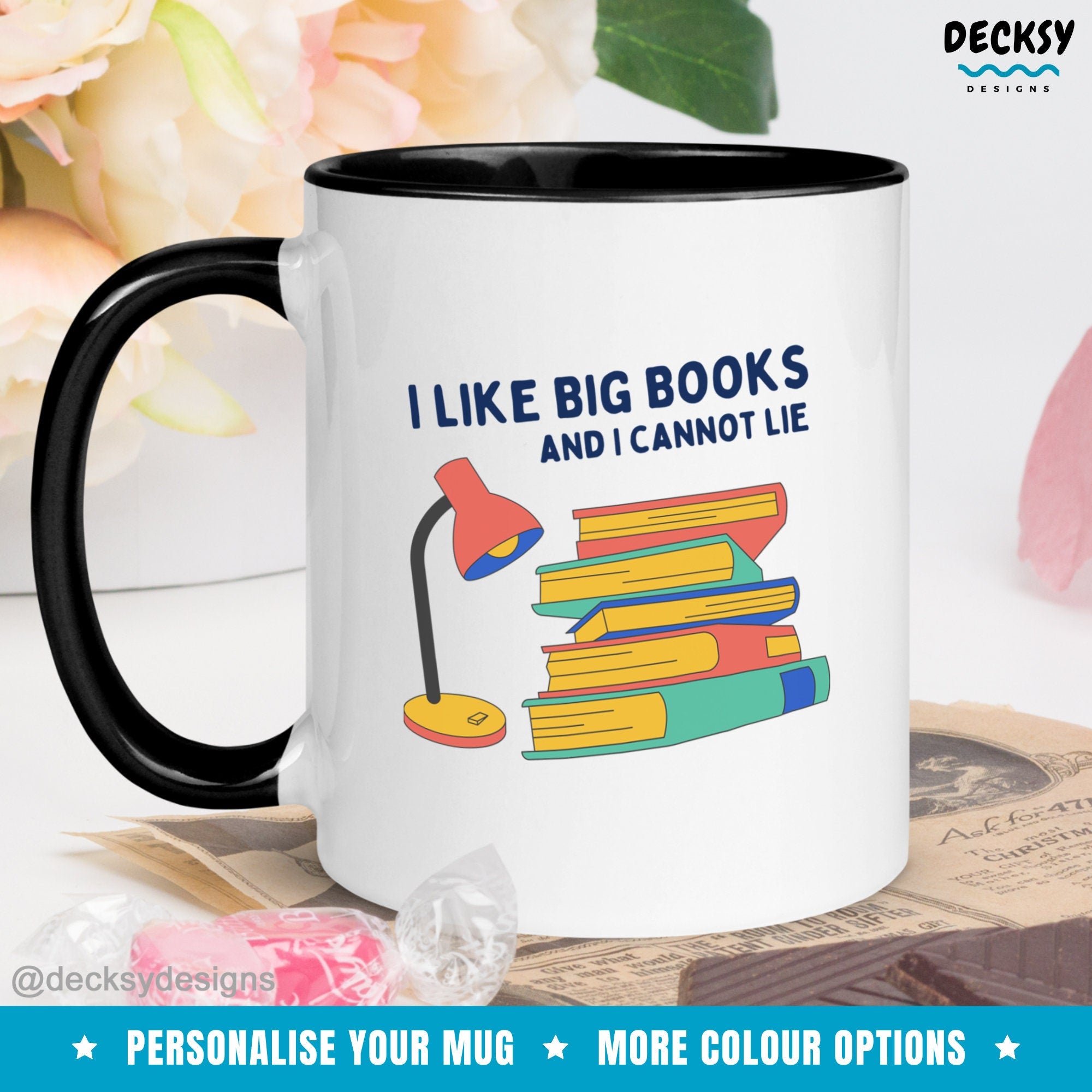 Reading Coffee Mug, Gift For Book Lovers, Book Club Group Custom Gift, Personalised Gift For Librarian, Bookish Mug, Bibliophile Reader Mug Mugs by DecksyDesigns