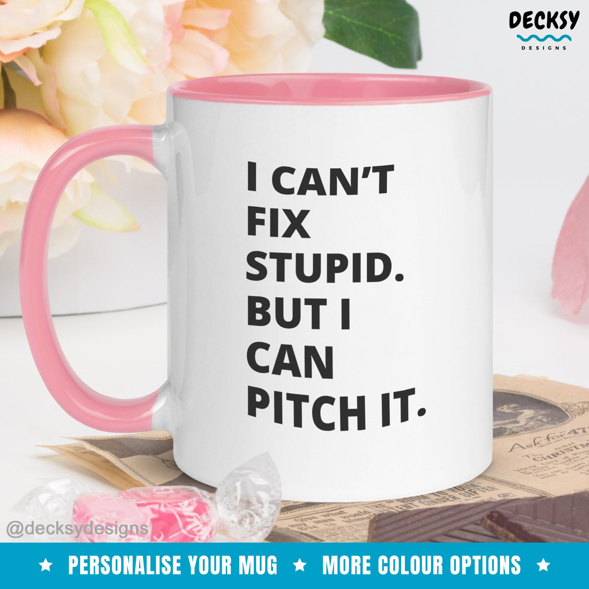 Sales Team Gift, Sales Rep Mug, Custom Entrepreneur Mug, Funny Marketing Assistant Cup, Corporate Gift For Boss, Salesperson Business Gift Mugs by DecksyDesigns