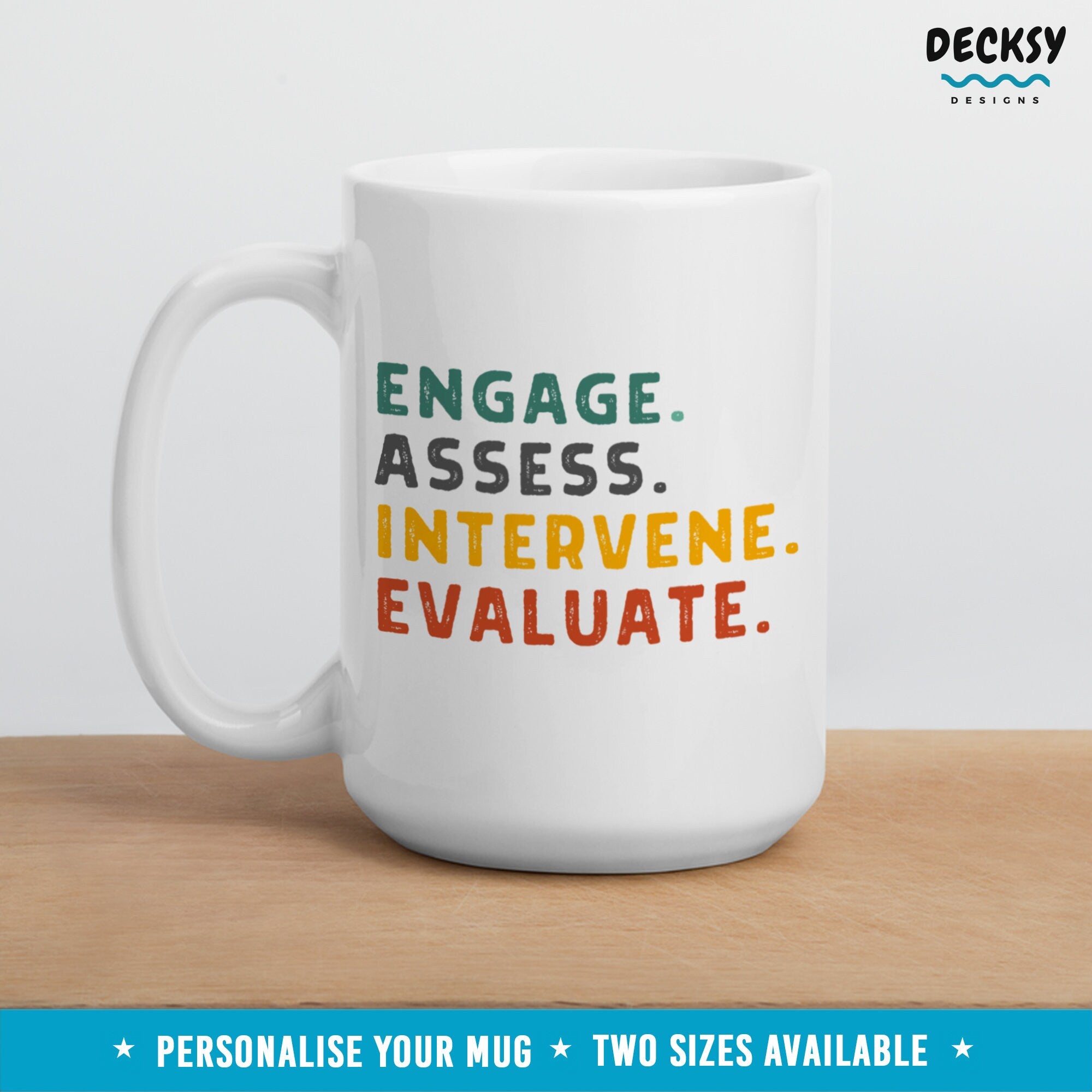 Social Worker Mug, Custom Gift For Social Work, Personalised School Social Worker Appreciation Gift, MSW Student, Thank You Case Worker Mug Mugs by DecksyDesigns