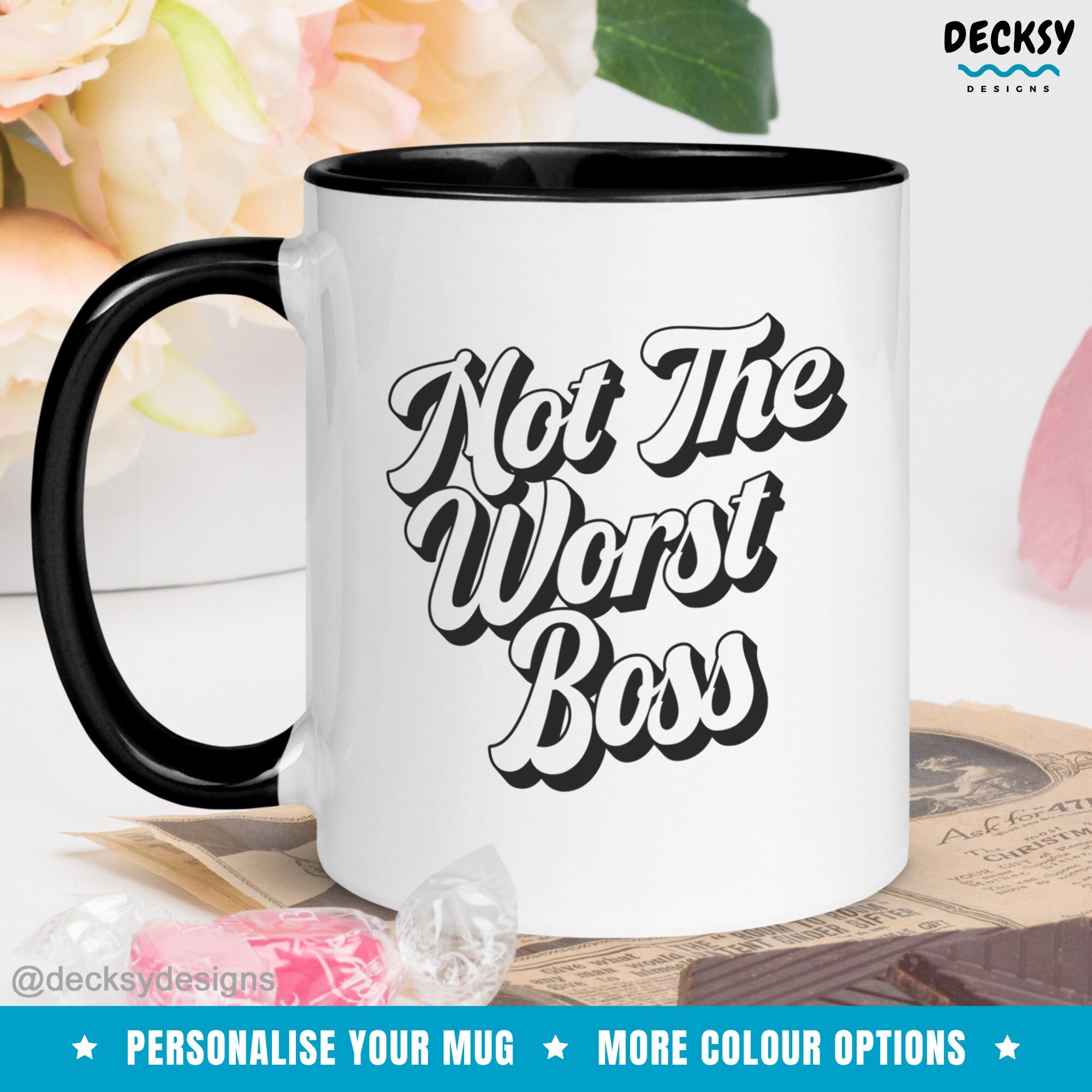 Funny Boss Mug, Personalised Gift For Supervisor, Team Leader Mug, Corporate Gifts, Gift For Coworker, Funny Office Cup, Boss Gift For Women Mugs by DecksyDesigns