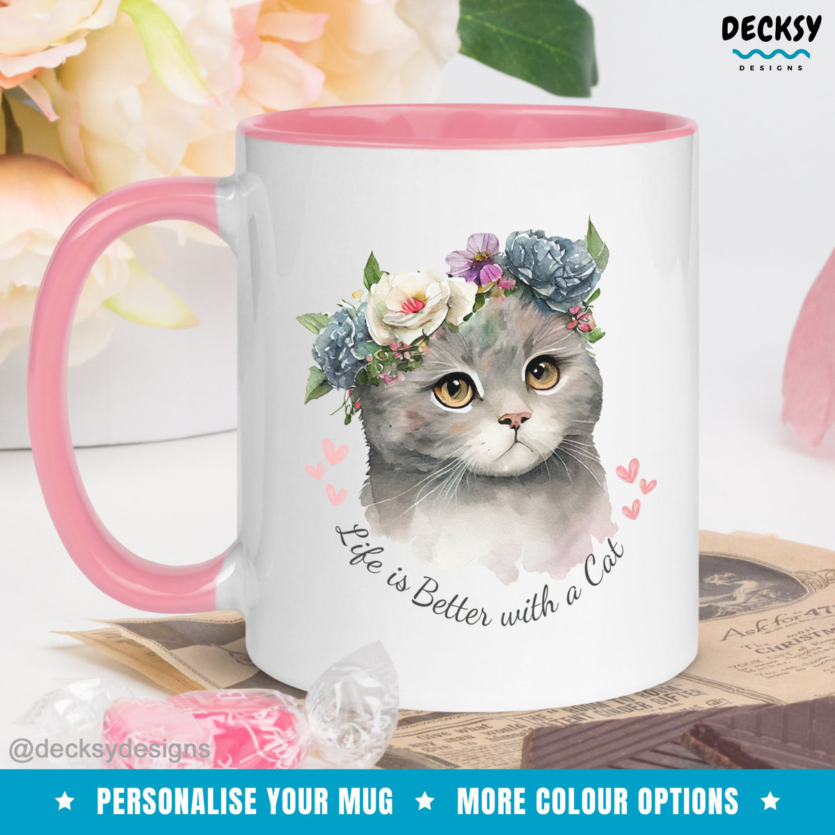 Custom Cat Mug, Cat Owner Gift, Gift For Cat Mom, Gift For Neighbour, Cute Cat Coffee Mug, Cat Parents Gift, Gift For Cat Dad, Novelty Mugs Mugs by DecksyDesigns