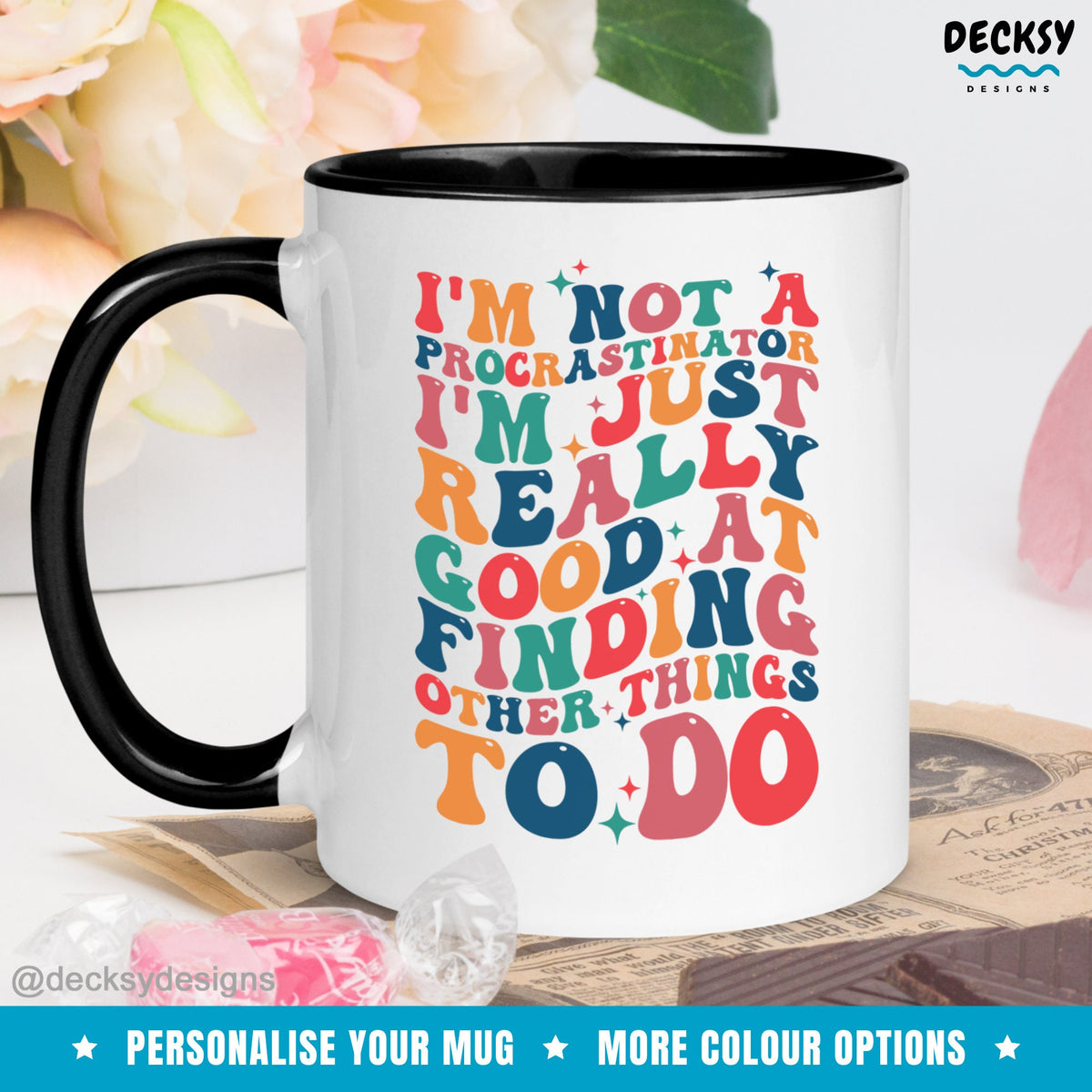 Procrastinator Mug, Funny Sarcastic Mug, Procrastinate Gift For Him Or Her, Procrastination Mug, Sassy Gift For Coworker, Lazy Friend Gift Mugs by DecksyDesigns