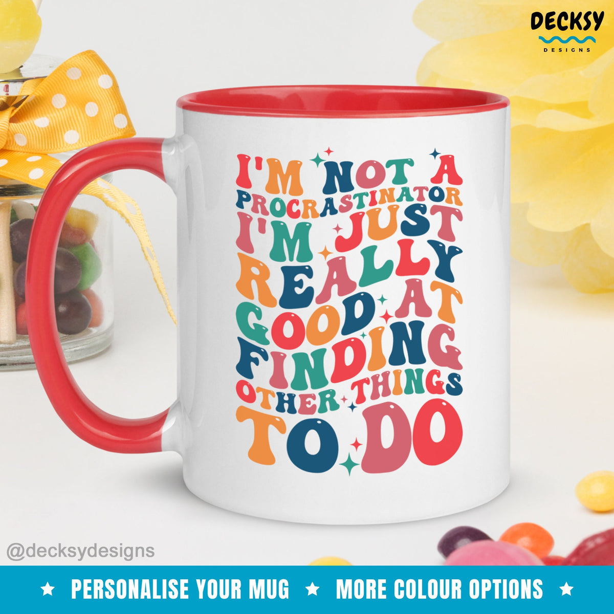 Procrastinator Mug, Funny Sarcastic Mug, Procrastinate Gift For Him Or Her, Procrastination Mug, Sassy Gift For Coworker, Lazy Friend Gift Mugs by DecksyDesigns