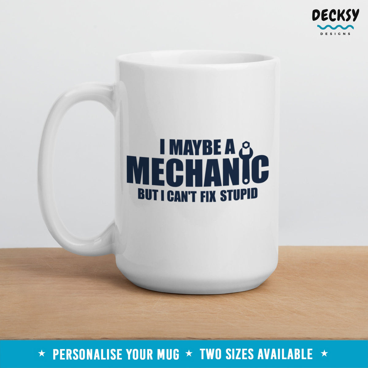 Mechanic Mug, Personalised Auto Mechanic Gift, Mug For Dad Mechanic, Gifts For Husband, Car Enthusiast Gift, Funny Rude Garage Coffee Cup Mugs by DecksyDesigns
