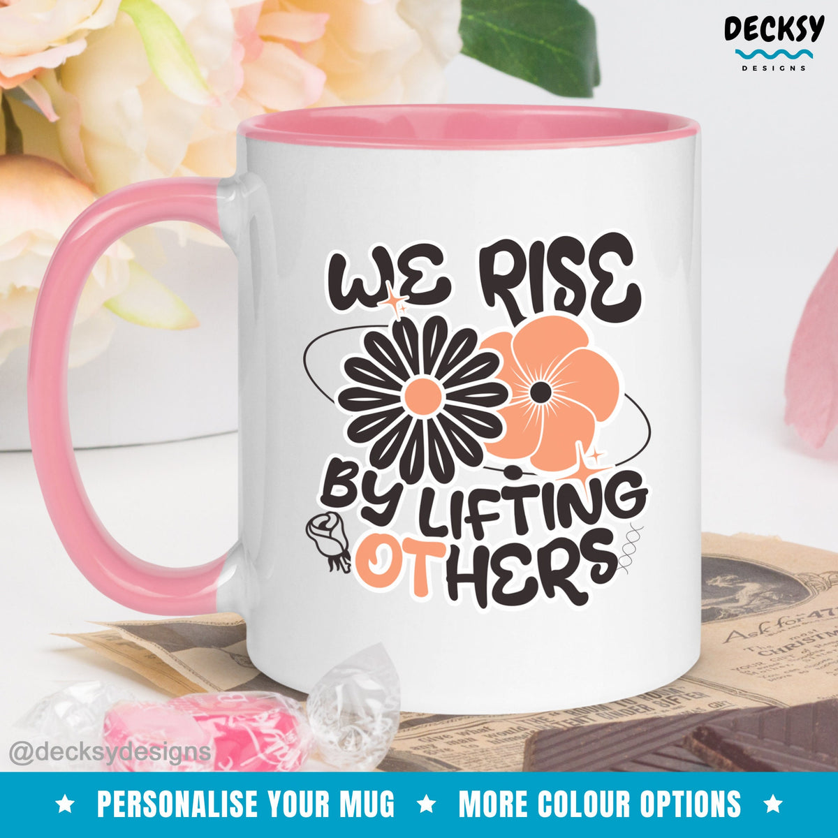Occupational Therapy Mug, Gift For OT, Custom Gift For Occupational Therapist, OT Student Gifts For Her, Personalised OT Graduation Gift Mugs by DecksyDesigns
