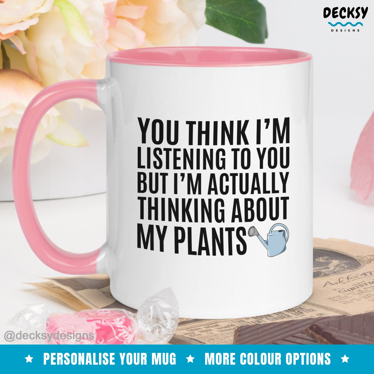 Plant Lover Gift, Indoor Gardening Mug, Custom Gift For Gardener, Houseplant Mug, Garden Lover Gift, Funny Gift For Dad, Plant Mom Mug Gift Mugs by DecksyDesigns