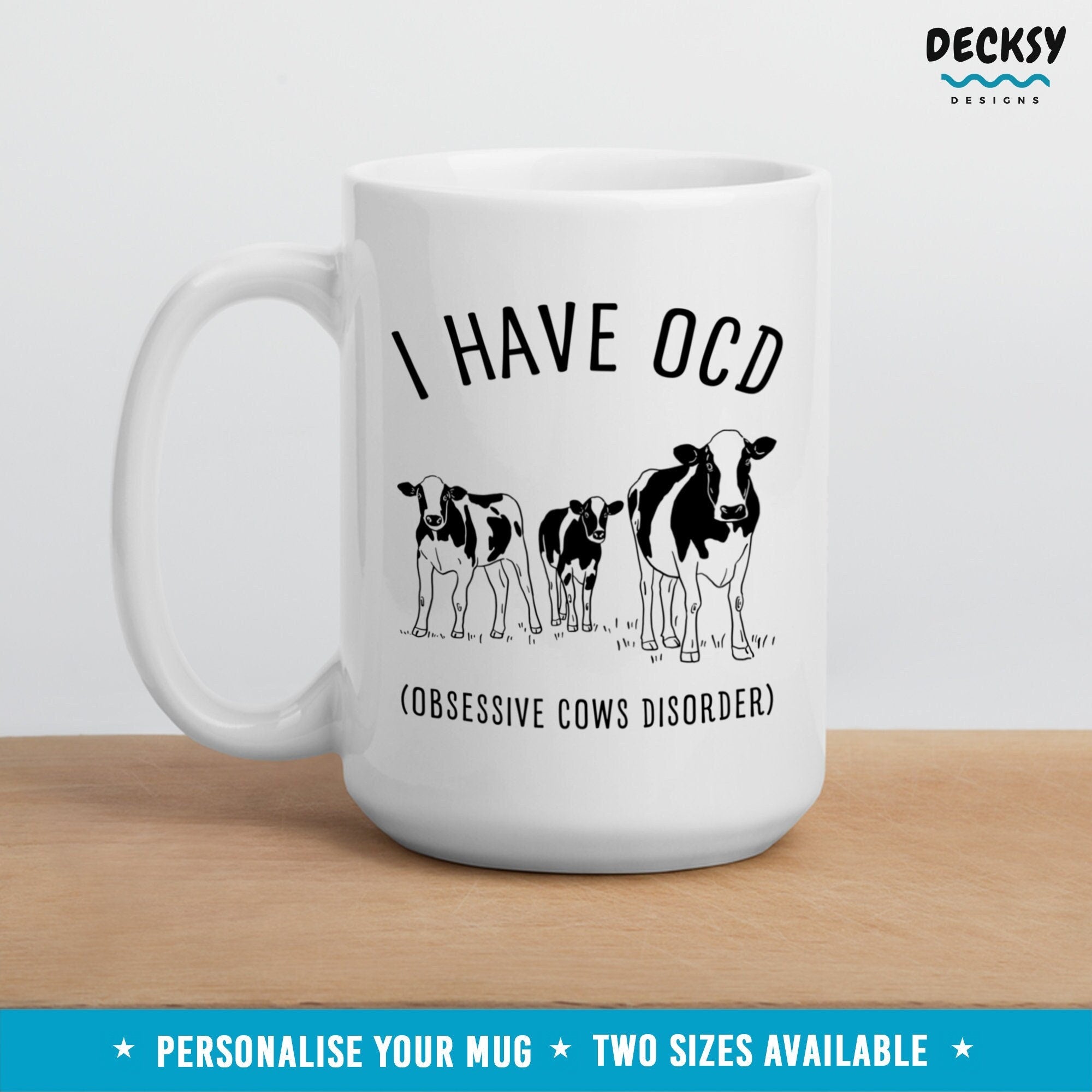 Cow Lover Mug, Custom Farm Animal Gift, Cow Farmer Country Coffee Cup, Gift For Mom, Pet Lover Gift, Gift For Cow Lover, Farmer Girl Gift, Mugs by DecksyDesigns