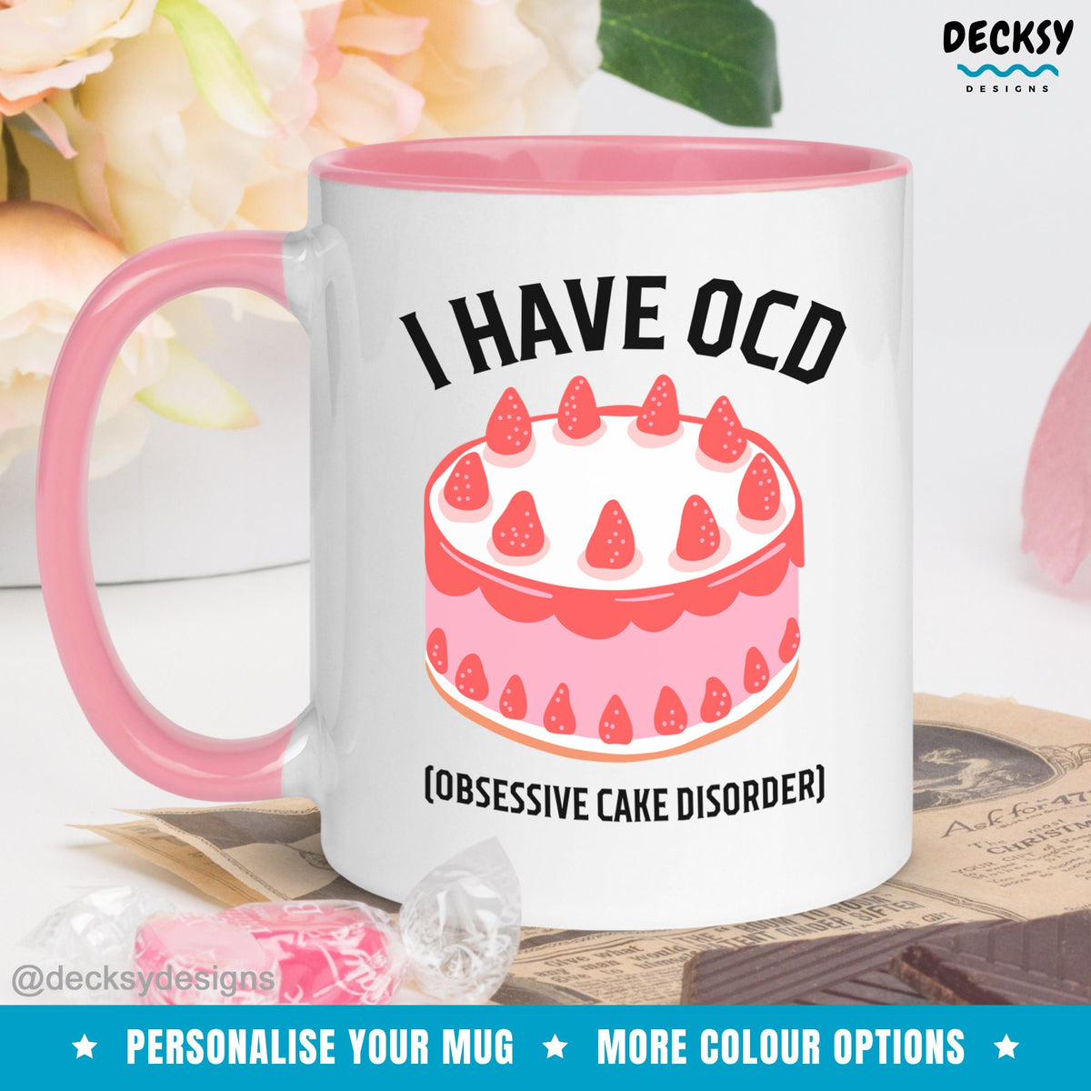 Baking Mug, Custom Cake Lover Gift For Baker, Gift For Mum, Baking Grandma Gift, Cupcake Coffee Mug, Baking Gifts For Her, Bakery Owner Gift Mugs by DecksyDesigns
