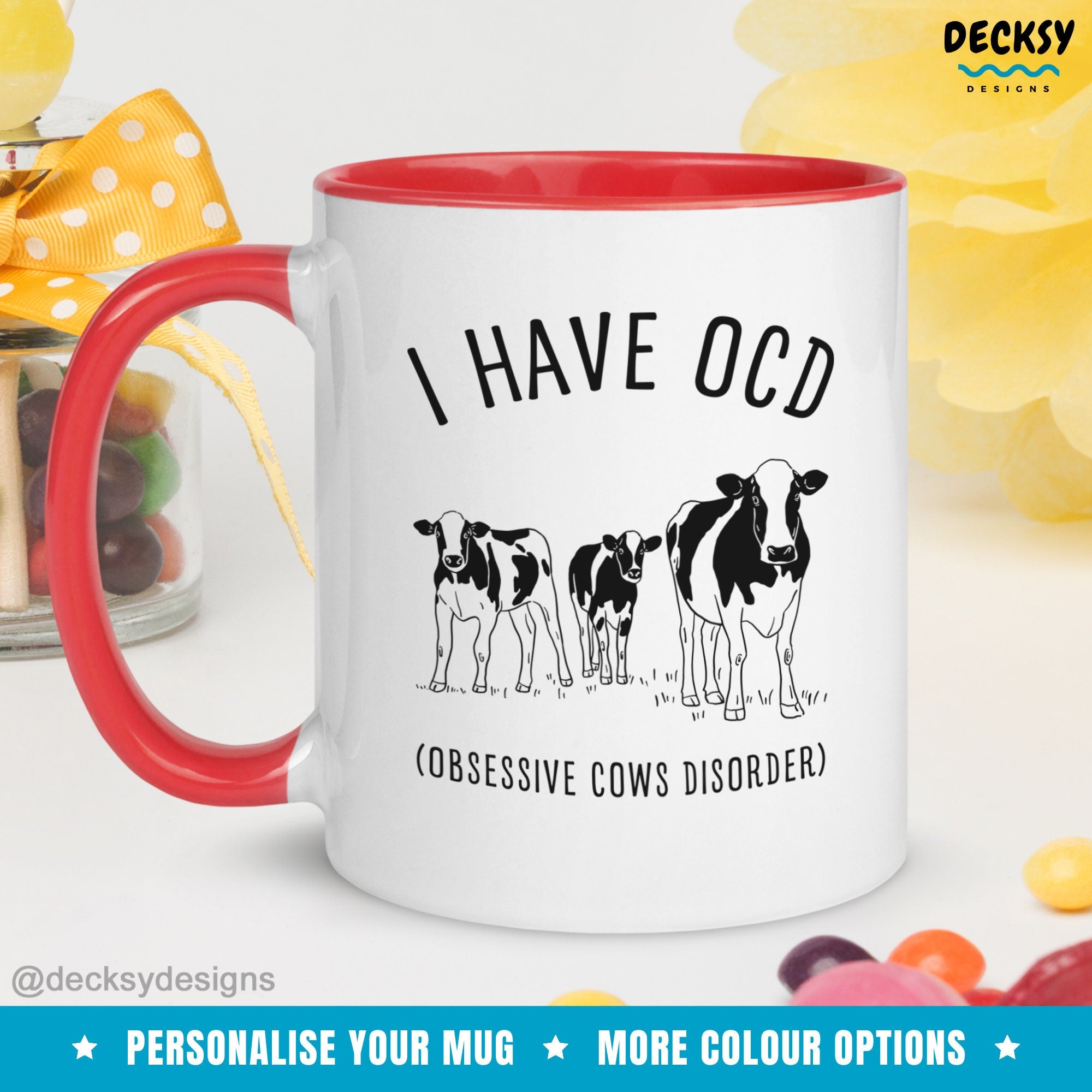 Cow Lover Mug, Custom Farm Animal Gift, Cow Farmer Country Coffee Cup, Gift For Mom, Pet Lover Gift, Gift For Cow Lover, Farmer Girl Gift, Mugs by DecksyDesigns