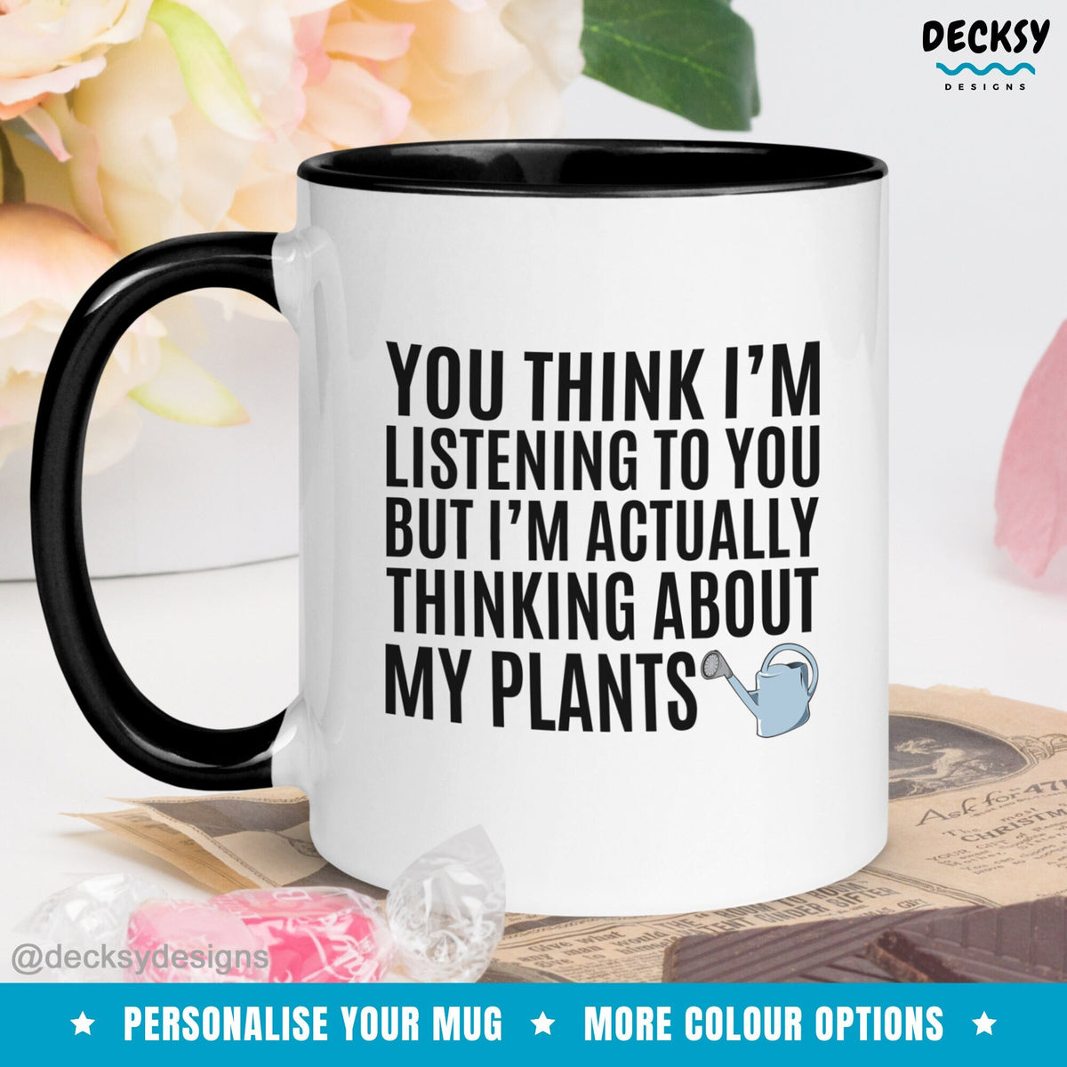 Plant Lover Gift, Indoor Gardening Mug, Custom Gift For Gardener, Houseplant Mug, Garden Lover Gift, Funny Gift For Dad, Plant Mom Mug Gift Mugs by DecksyDesigns
