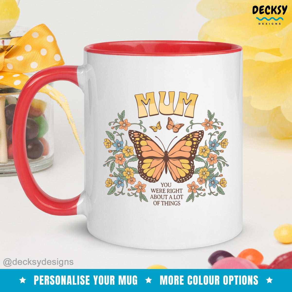Mothers Day Mug, Custom Gift From Daughter Son, Mom You Were Right Funny Coffee Mug, Mama Birthday Gift From Son In Law, Best Mom Ever Gift Mugs by DecksyDesigns