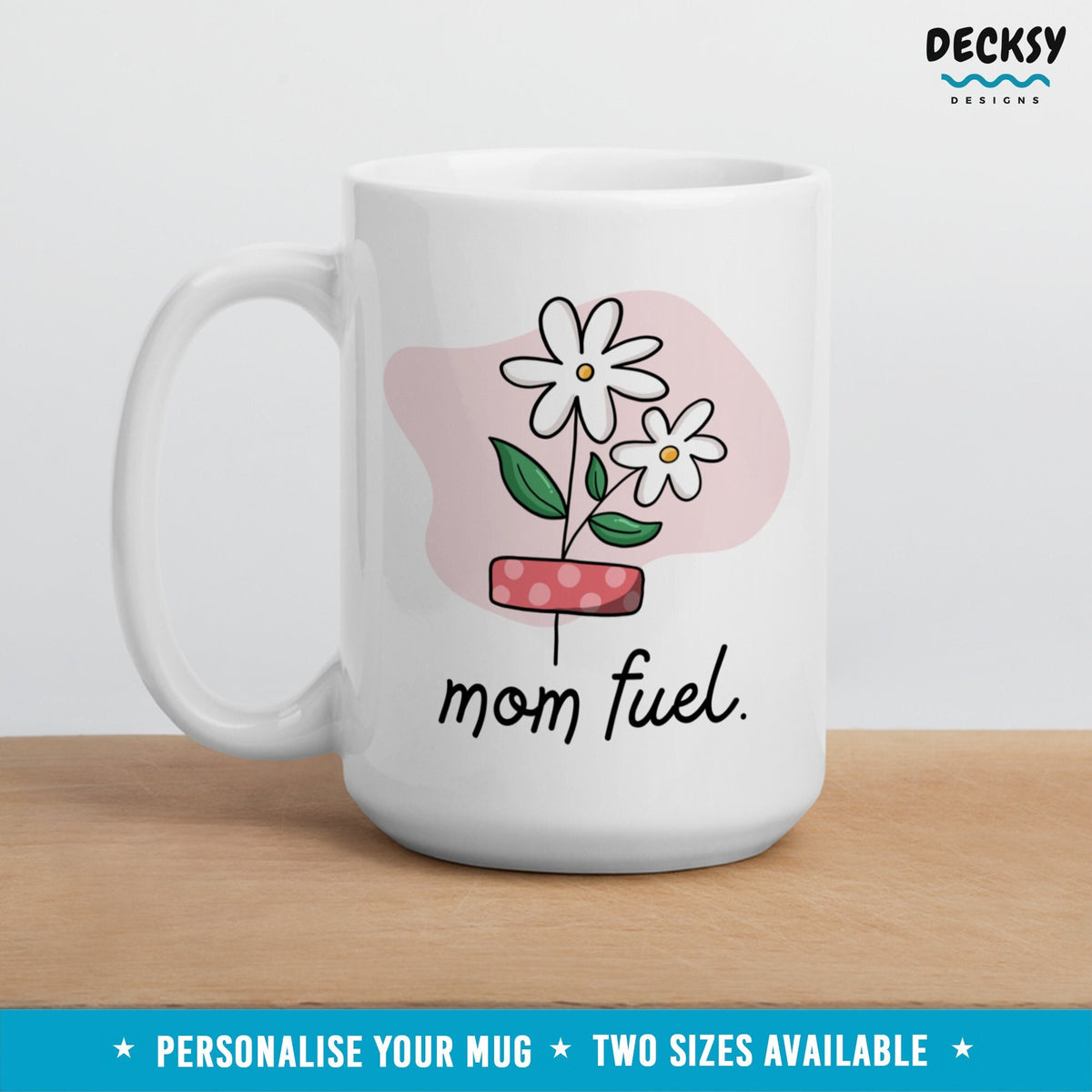 Mom Coffee Mug, Custom Gift For New Mum, Working Mama Office Mug, Flower Mum Birthday Gift From Daughter, Self Care Mug, Wife Birthday Gift Mugs by DecksyDesigns