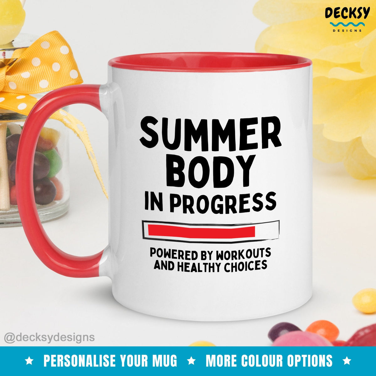 summer body goals, beach season mug, fitness humour, diet motivation, workout progress, funny fitness gift, weight loss journey, beach body humour, gym motivation, healthy lifestyle, swimsuit season, fitness challenge, body positivity
