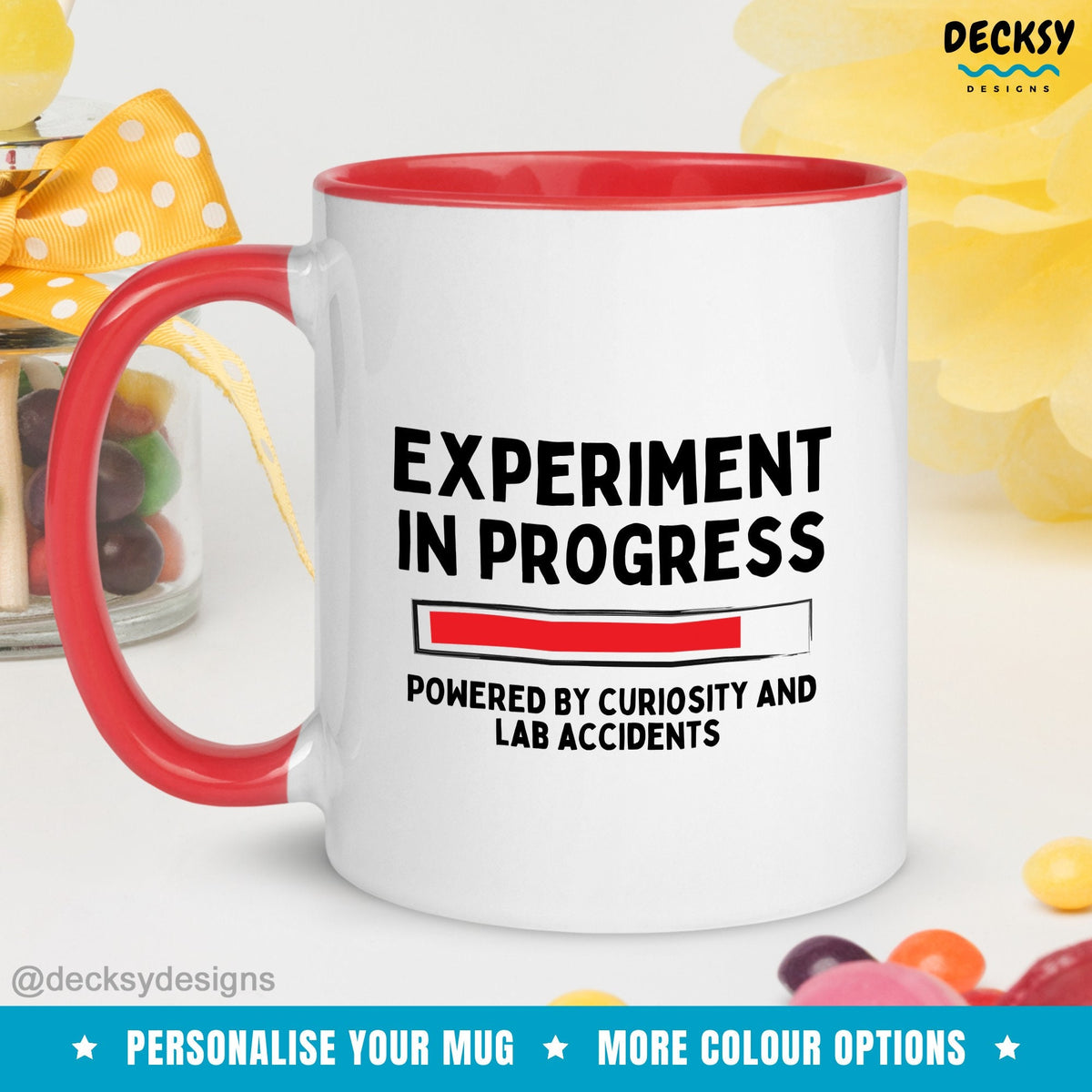 Funny Scientist Mug, Lab Experiment Humor, Science Research Gift, Chemistry Biology Physics Coffee Cup, Laboratory Humor Gift for Lab Tech Mugs by DecksyDesigns