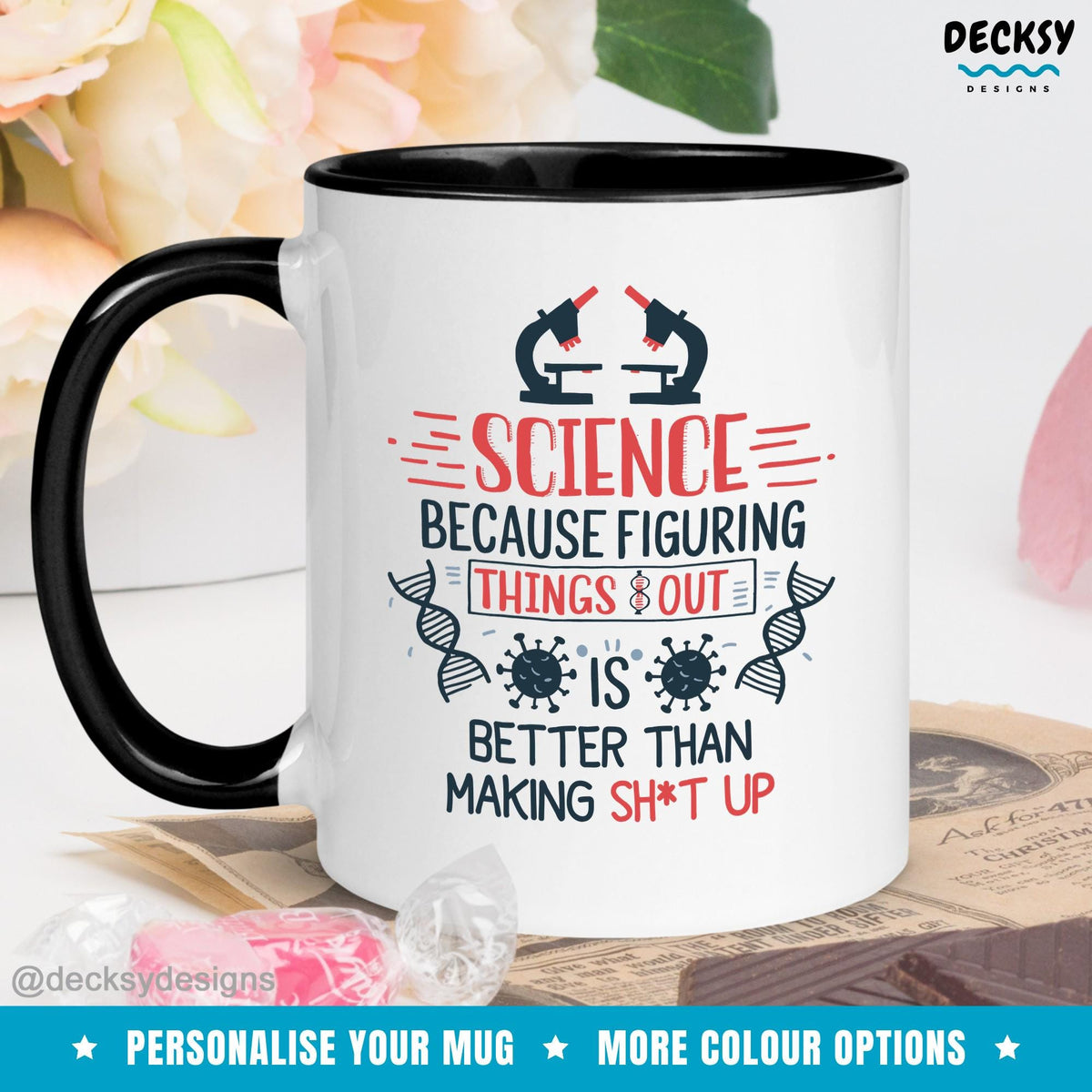 Funny Science Mug, Science Teacher Gift, Chemistry Mug, Stem Student Gift, Biology Coffee Mug, Physics Teacher Mug, Gift For Scientist Mugs by DecksyDesigns