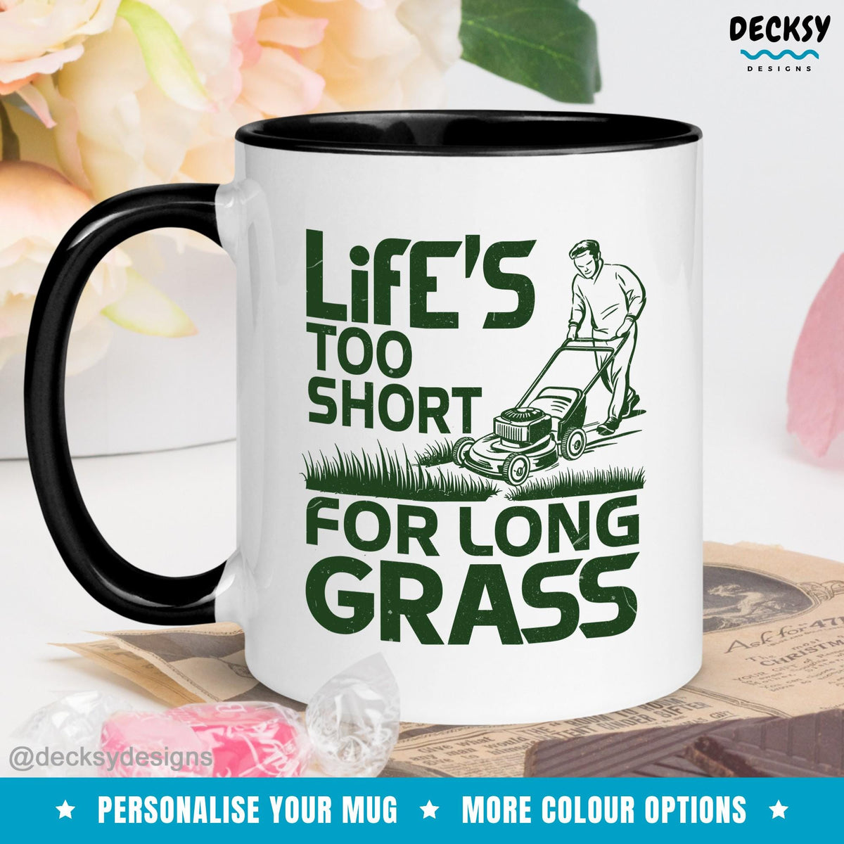 Lawn Care Legend Mug, Gardening Mug, Landscaping Mug, Gift For Lawn Mower, Funny Dad Coffee Mug, Landscaper Gift for Him, Lawn Mowing Gift Mugs by DecksyDesigns