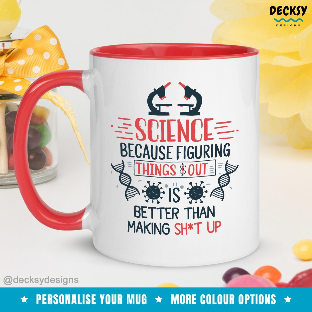 Funny Science Mug, Science Teacher Gift, Chemistry Mug, Stem Student Gift, Biology Coffee Mug, Physics Teacher Mug, Gift For Scientist Mugs by DecksyDesigns