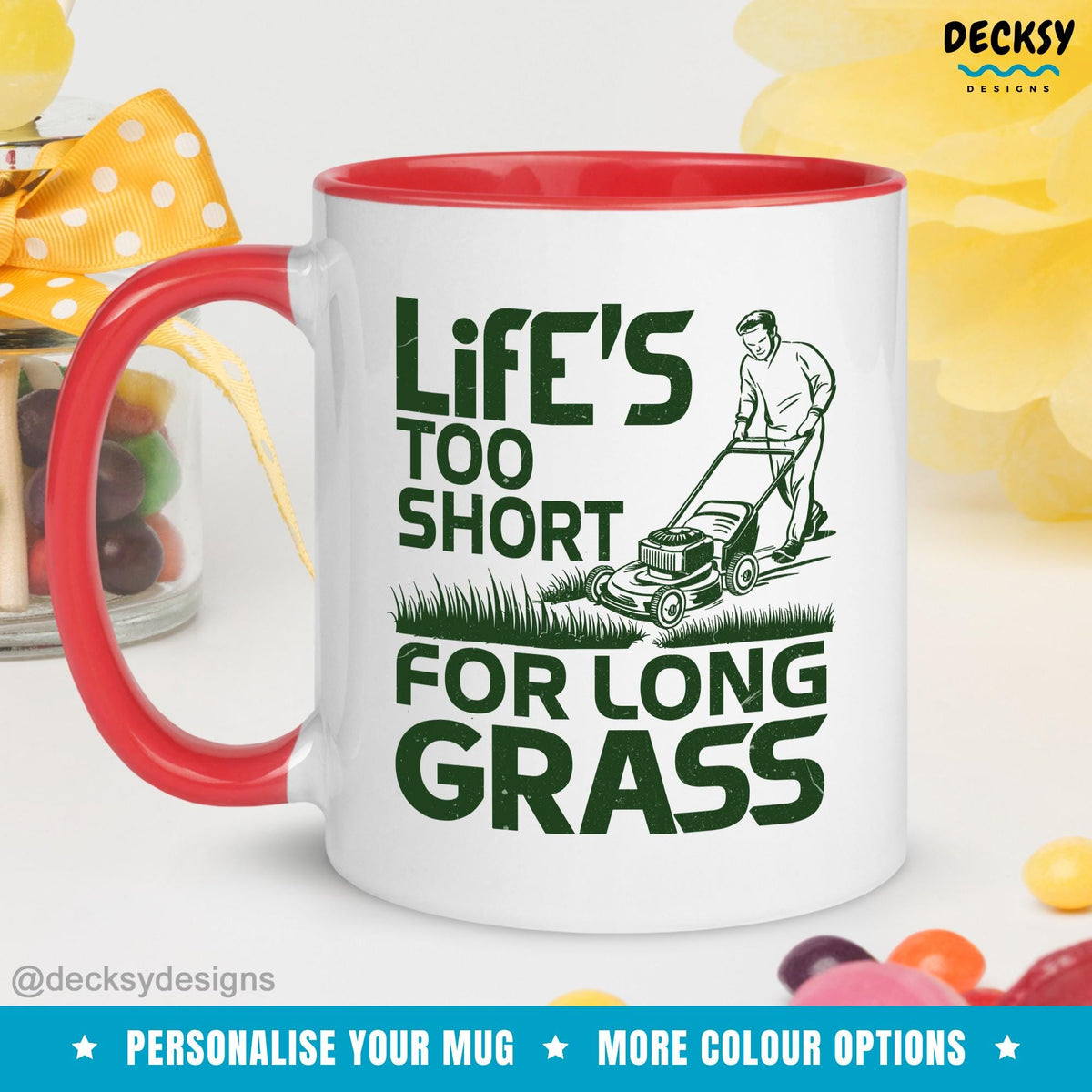 Lawn Care Legend Mug, Gardening Mug, Landscaping Mug, Gift For Lawn Mower, Funny Dad Coffee Mug, Landscaper Gift for Him, Lawn Mowing Gift Mugs by DecksyDesigns