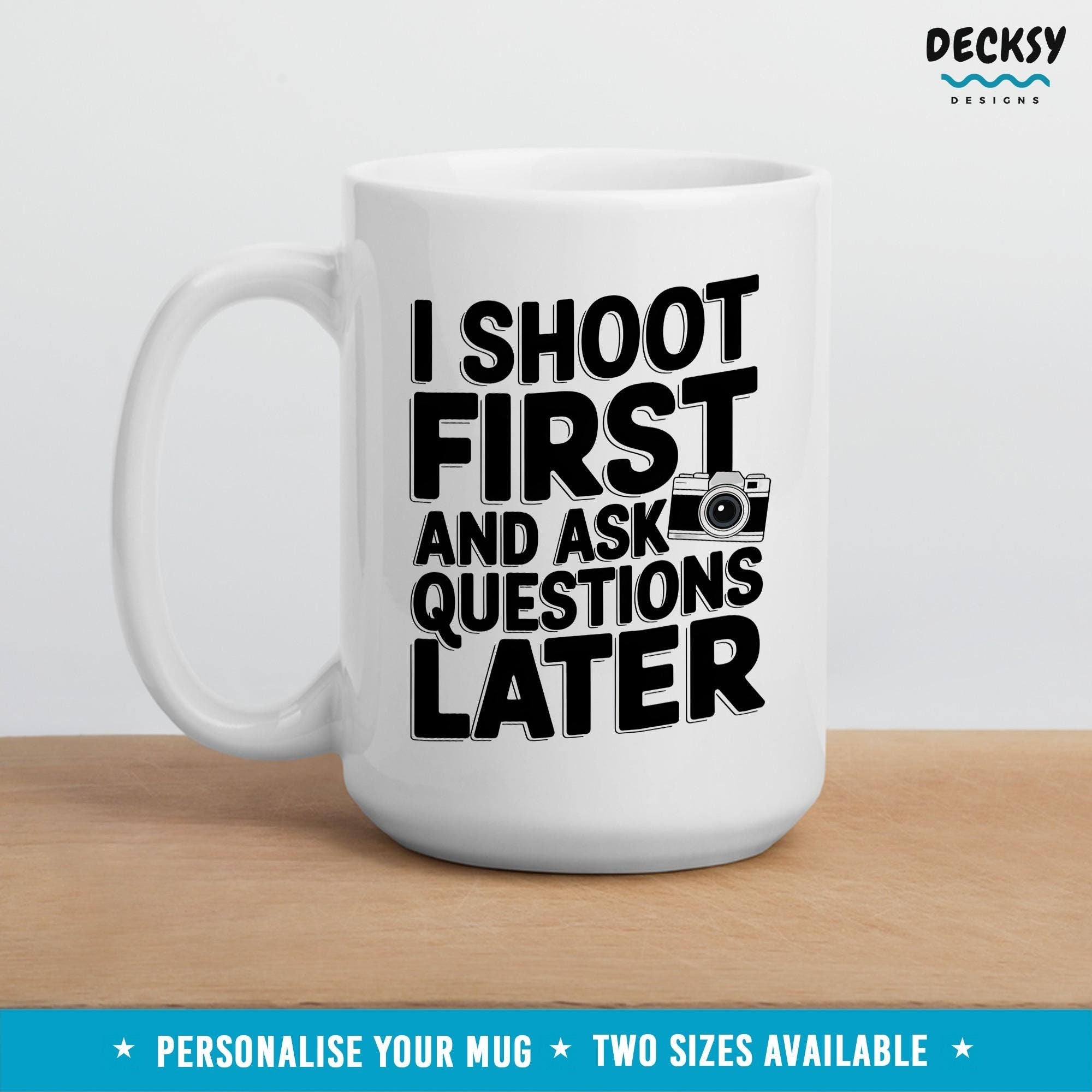 Photographer Gift, Photography Lover Mug, Custom Name Mug, Personalized Photography Gift, Funny Photographer Mug, Camera Themed Coffee Mug