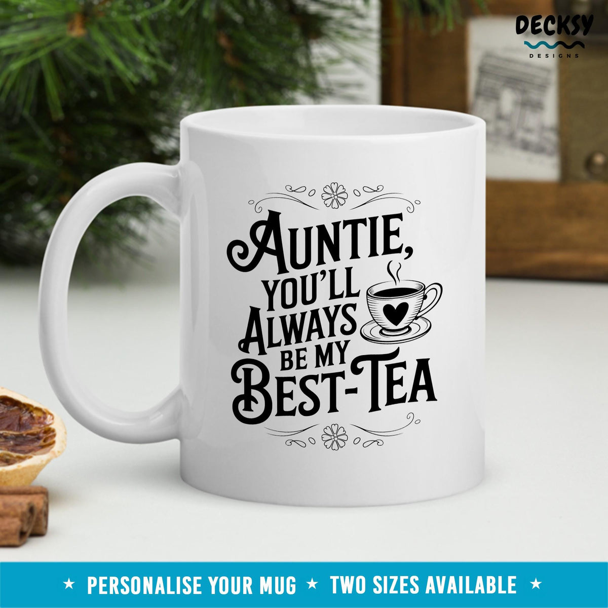 Custom Auntie Mug, Gift For Aunt, Aunt-Tea Gift, Tea Lover Gift From Nephew Neice, Sister Birthday Cup, Aunt Coffee Mug, Aunty Announcement Mugs by DecksyDesigns