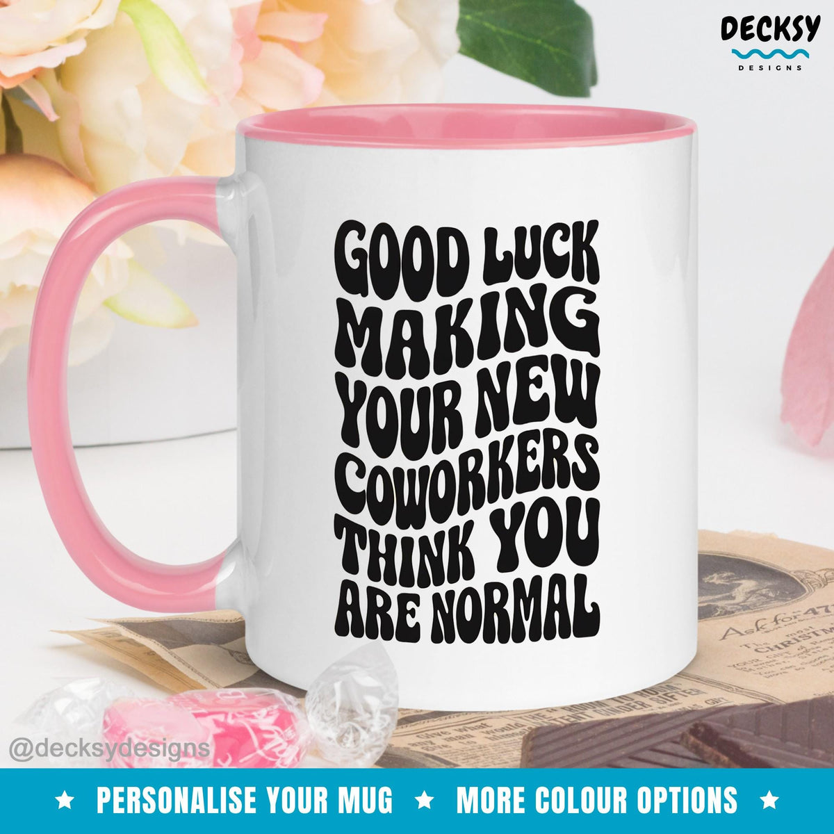 Coworker Leaving Mug, New Job Gift, Funny Workmate Gift, Retirement Gift, Funny Farewell Gift, Going Away Party, Work Bestie Mug Mugs by DecksyDesigns