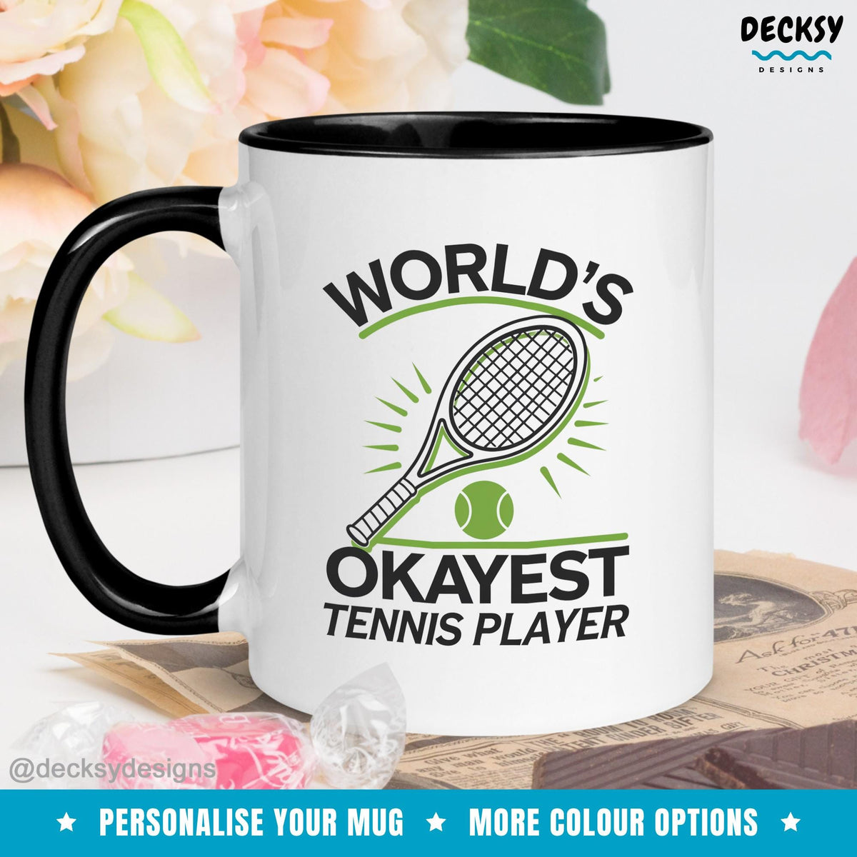 Tennis Player Gift, Custom Tennis Coffee Mug, Tennis Coach Gift, Tennis Gift Women, Tennis Dad Gift, Sports Team Gift, School Coach Mug Mugs by DecksyDesigns