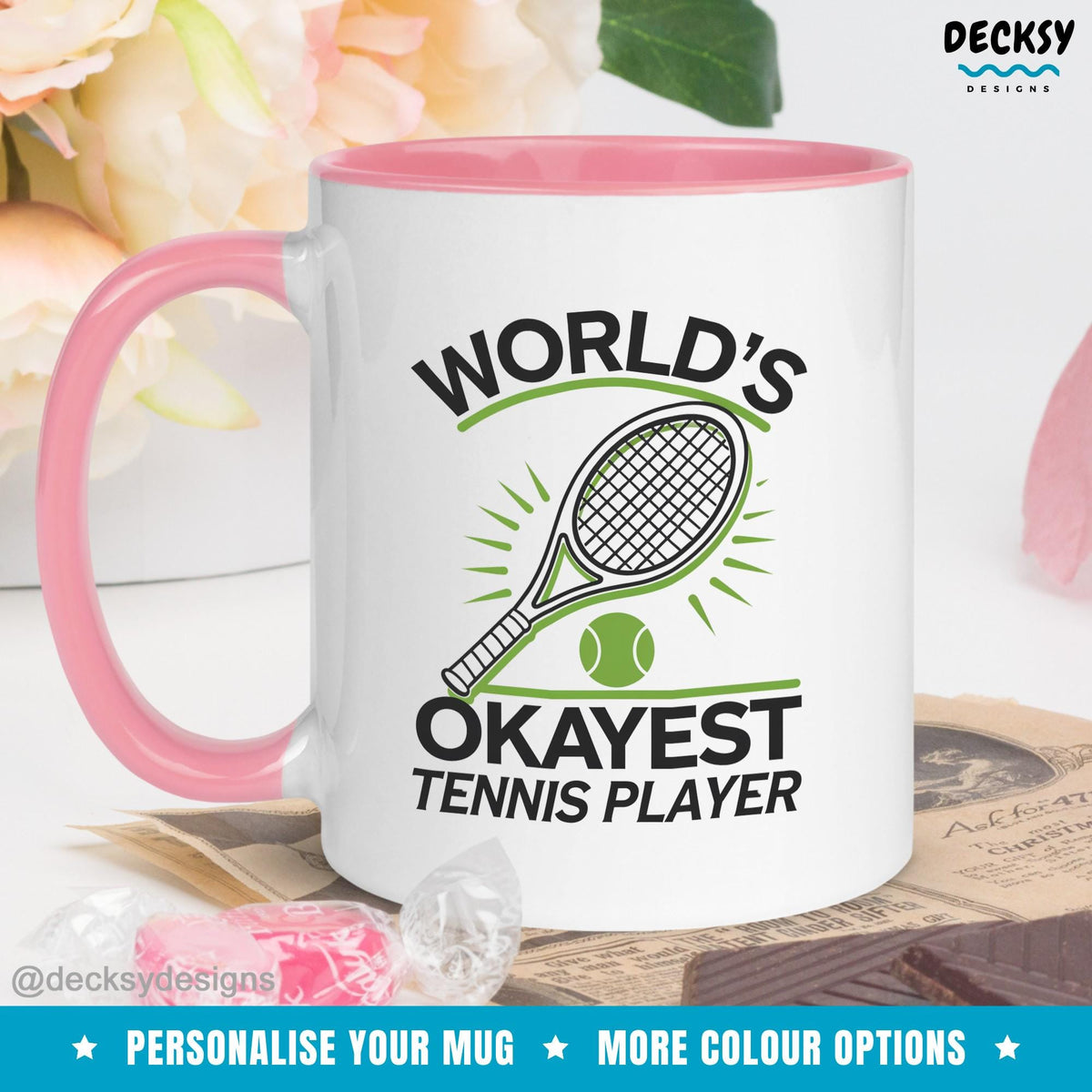 Tennis Player Gift, Custom Tennis Coffee Mug, Tennis Coach Gift, Tennis Gift Women, Tennis Dad Gift, Sports Team Gift, School Coach Mug Mugs by DecksyDesigns