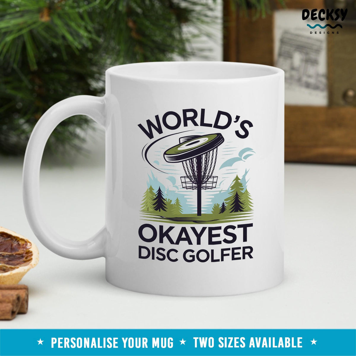 Disc Golf Coffee Mug, Custom Gift For Disc Golfer, Frisbee Golf Gift, Golf Dad Gift, Golf Mugs For Men, Husband Birthday, Disc Golfer Mug Mugs by DecksyDesigns