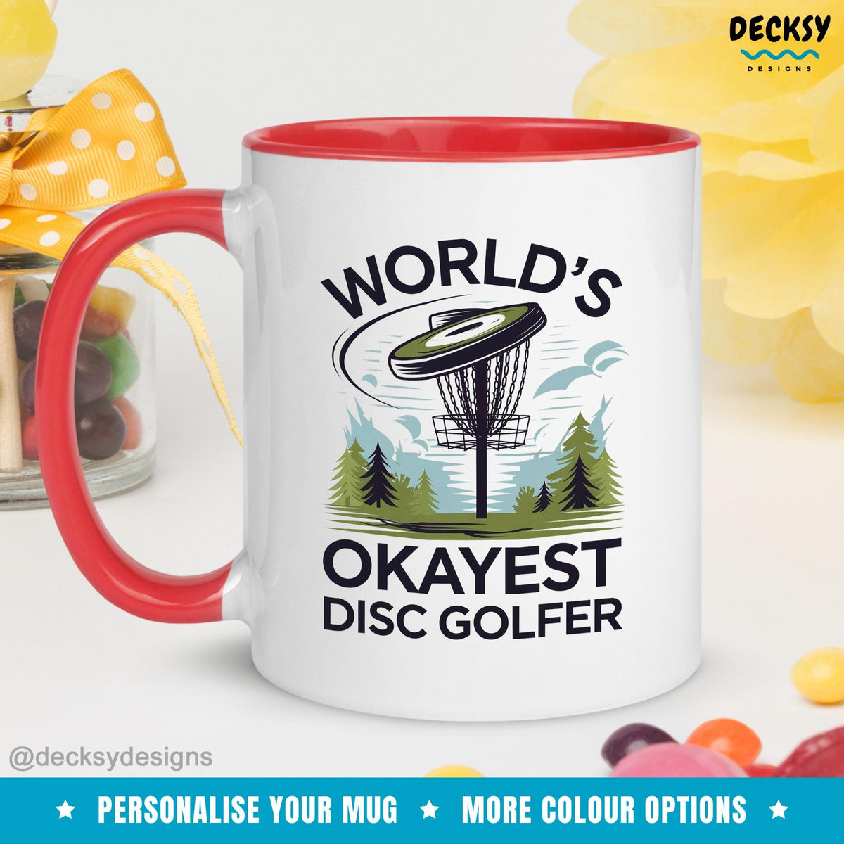 Disc Golf Coffee Mug, Custom Gift For Disc Golfer, Frisbee Golf Gift, Golf Dad Gift, Golf Mugs For Men, Husband Birthday, Disc Golfer Mug Mugs by DecksyDesigns