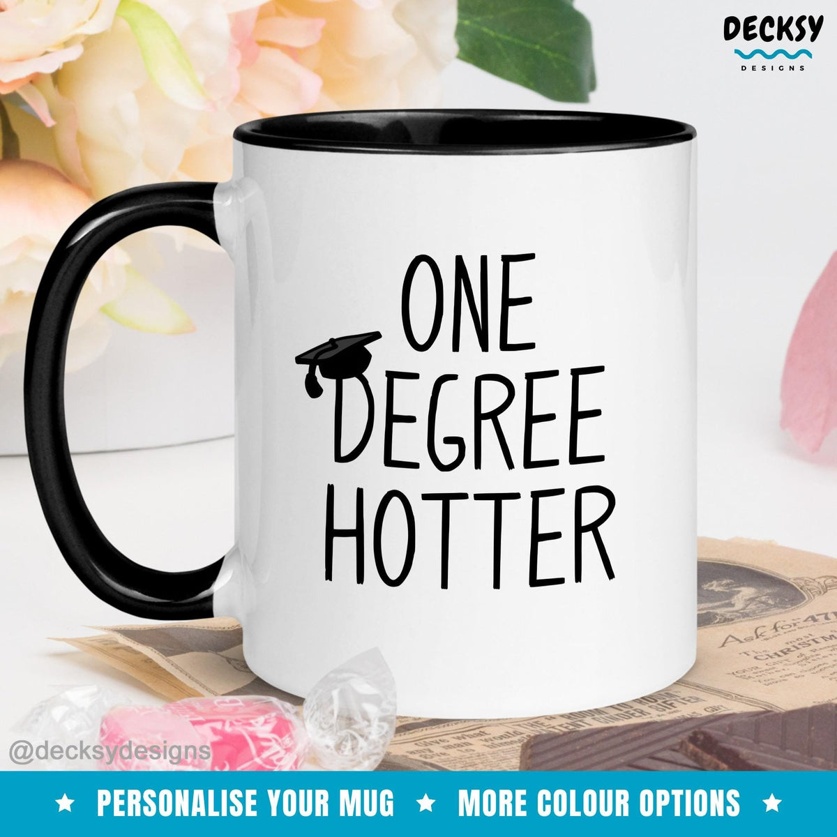 Gift For New Graduate, 2025 Graduation Gift, Funny Bachelors Degree Mug, Personalized Master Degree Gift, College Grad Mug, Custom PhD Mug Mugs by DecksyDesigns