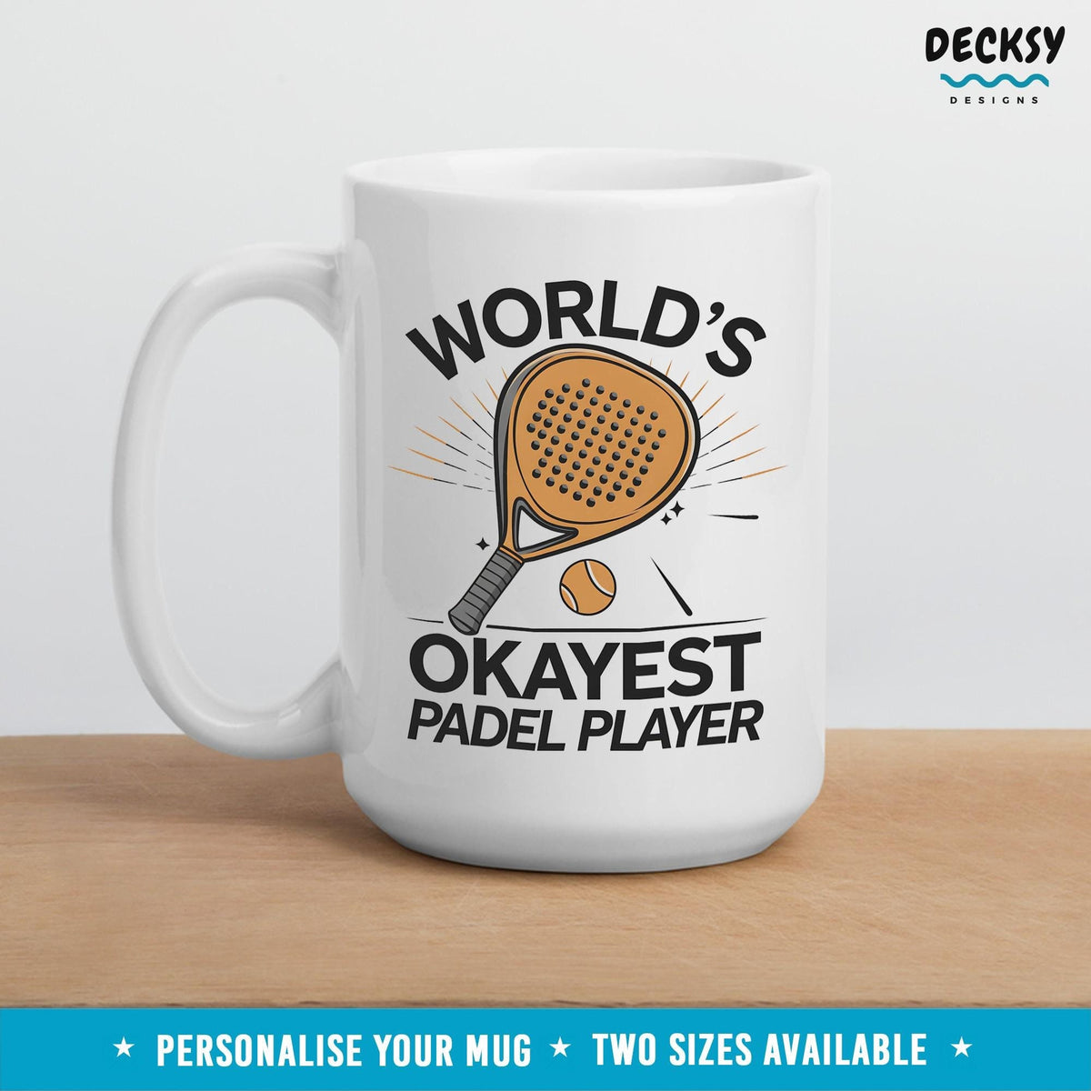 Padel Player Mug, Personalised Funny Padel Gifts, Sports Mugs, Padel Gift For Wife, Mom Dad Padel Gift, Padel Player Gifts, Paddle Tennis Mugs by DecksyDesigns