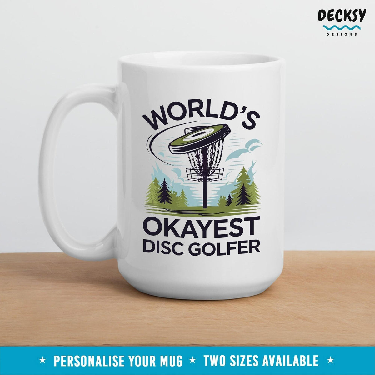 Disc Golf Coffee Mug, Custom Gift For Disc Golfer, Frisbee Golf Gift, Golf Dad Gift, Golf Mugs For Men, Husband Birthday, Disc Golfer Mug Mugs by DecksyDesigns