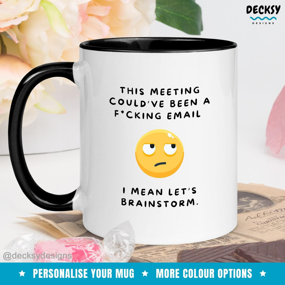 Office Humour Mug, Custom Coworker Giftt, Corporate Email Mug, Funny Boss Manager Gift, Work Colleague Gift, Personalised Colleague Gift Mugs by DecksyDesigns