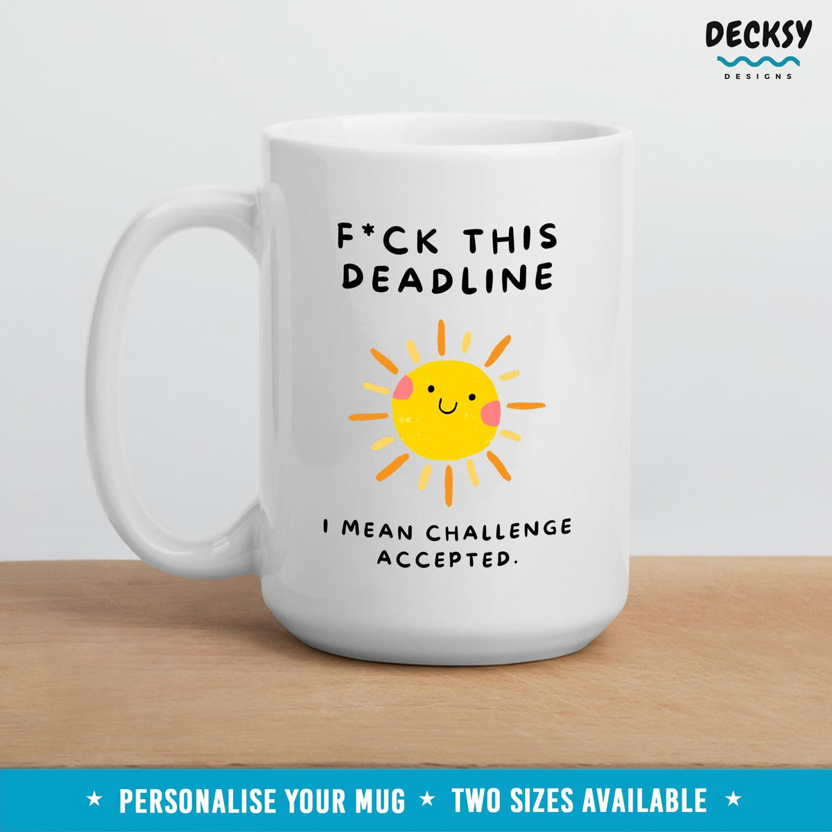 Custom Coworker Gift, Work Bestie Mug Gift, Sarcastic Boss Mug, Personalized Project Manager Mug, Inappropriate Work Gift, Deadline Guru Mug Mugs by DecksyDesigns