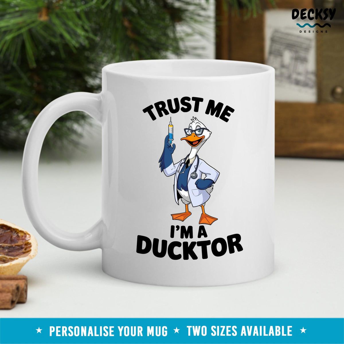 Funny Doctor Mug: Personalized Medical Student Gift Mugs by DecksyDesigns
