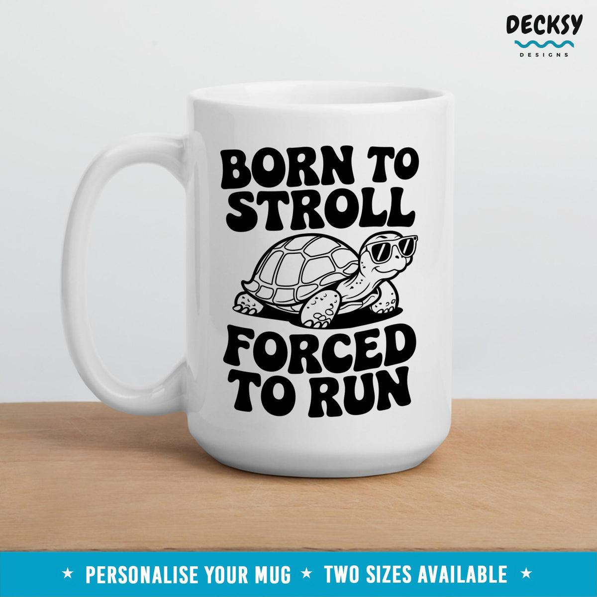 Turtle Coffee Mug: Personalized Tortoise Lover Gift Mugs by DecksyDesigns