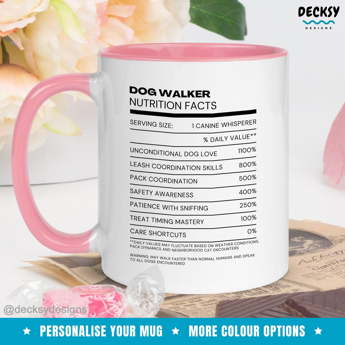 Dog Walker Mug, Custom Dog Walking Gift, Pet Sitter Mug, Gifts For Dog Lovers, Dog Mama Gift, Appreciation Gift Trainer, Dog Walker Gift Mugs by DecksyDesigns